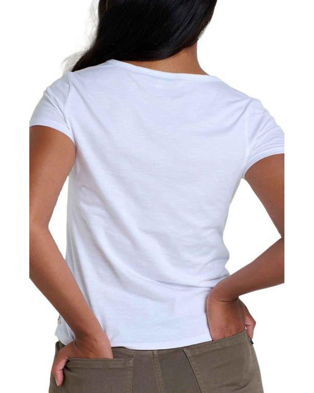 Toad & Co. White Marley Tee