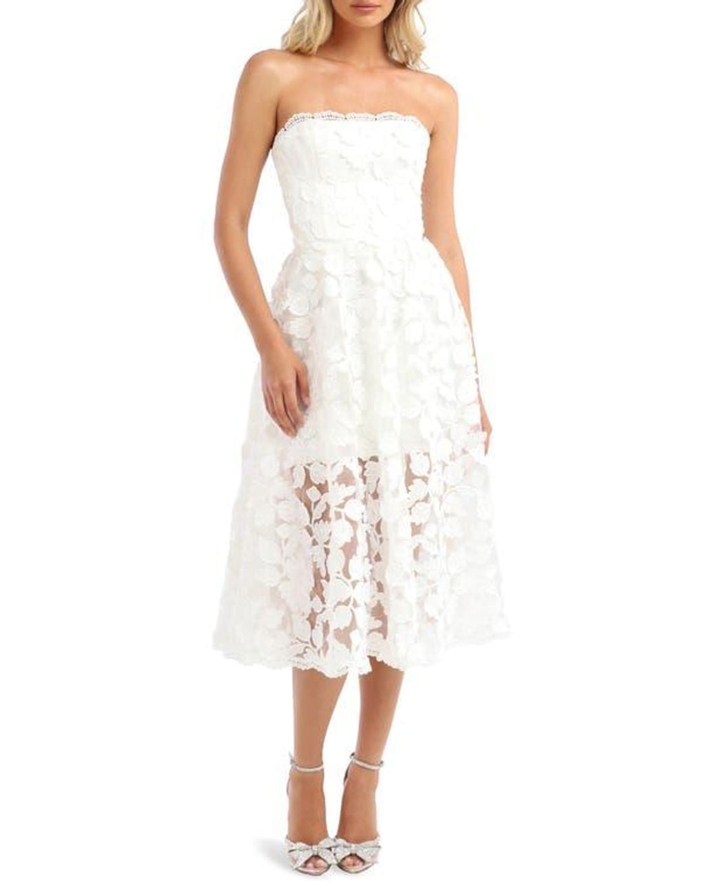 helsi florence strapless a line midi dress Helsi Florence Mia Bella The Label