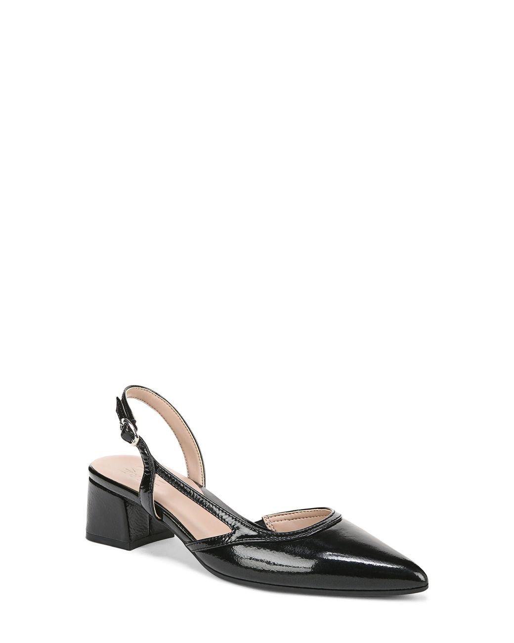 Naturalizer White Mila Pointed Toe Slingback Pump