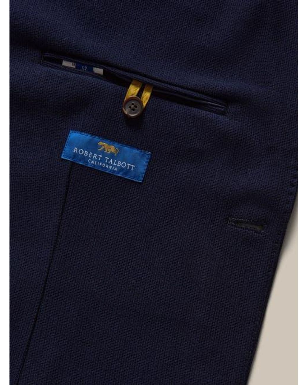 Robert Talbott Blue Wright Knit Blazer for men