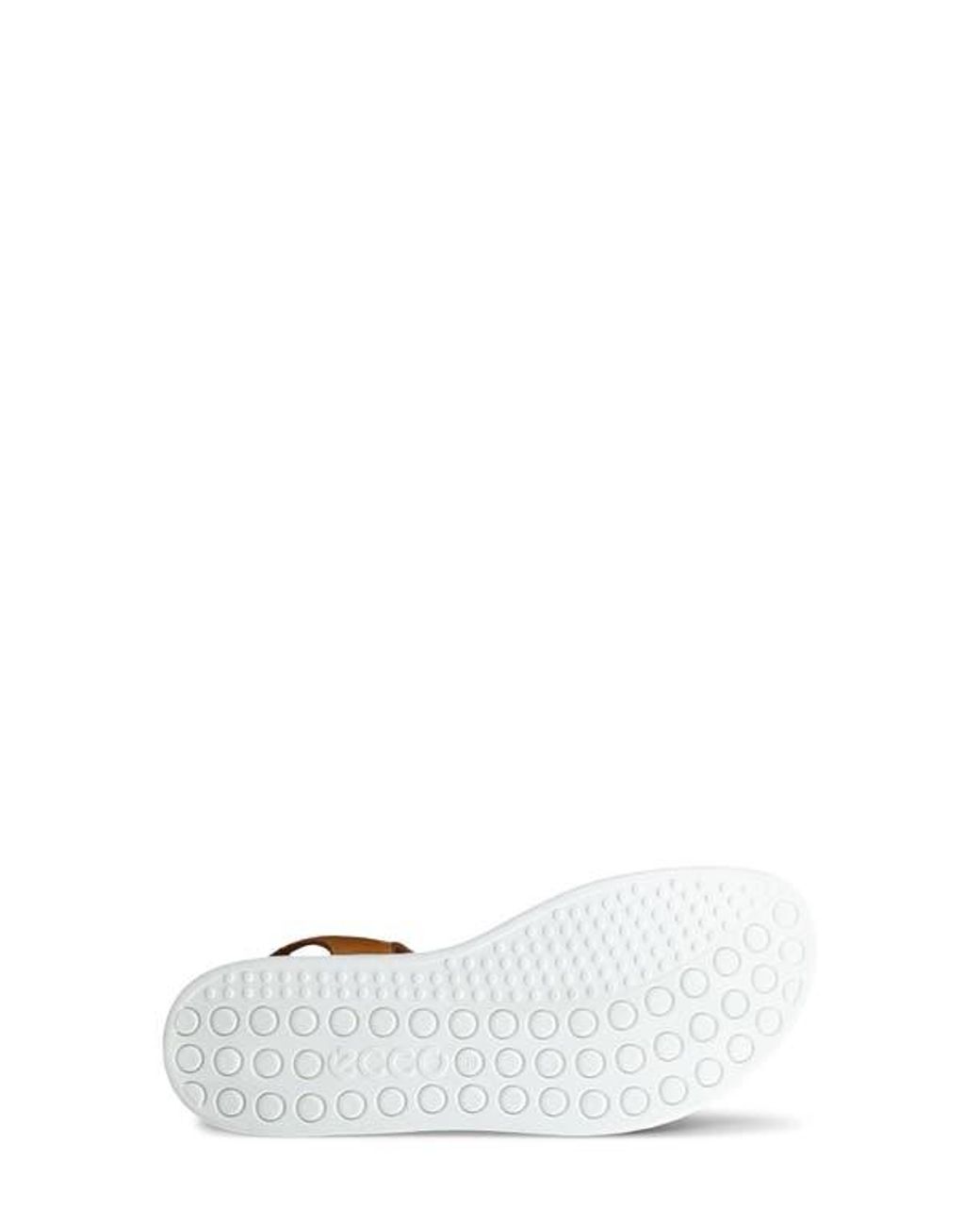 Ecco Brown Soft Three Strap Sandal