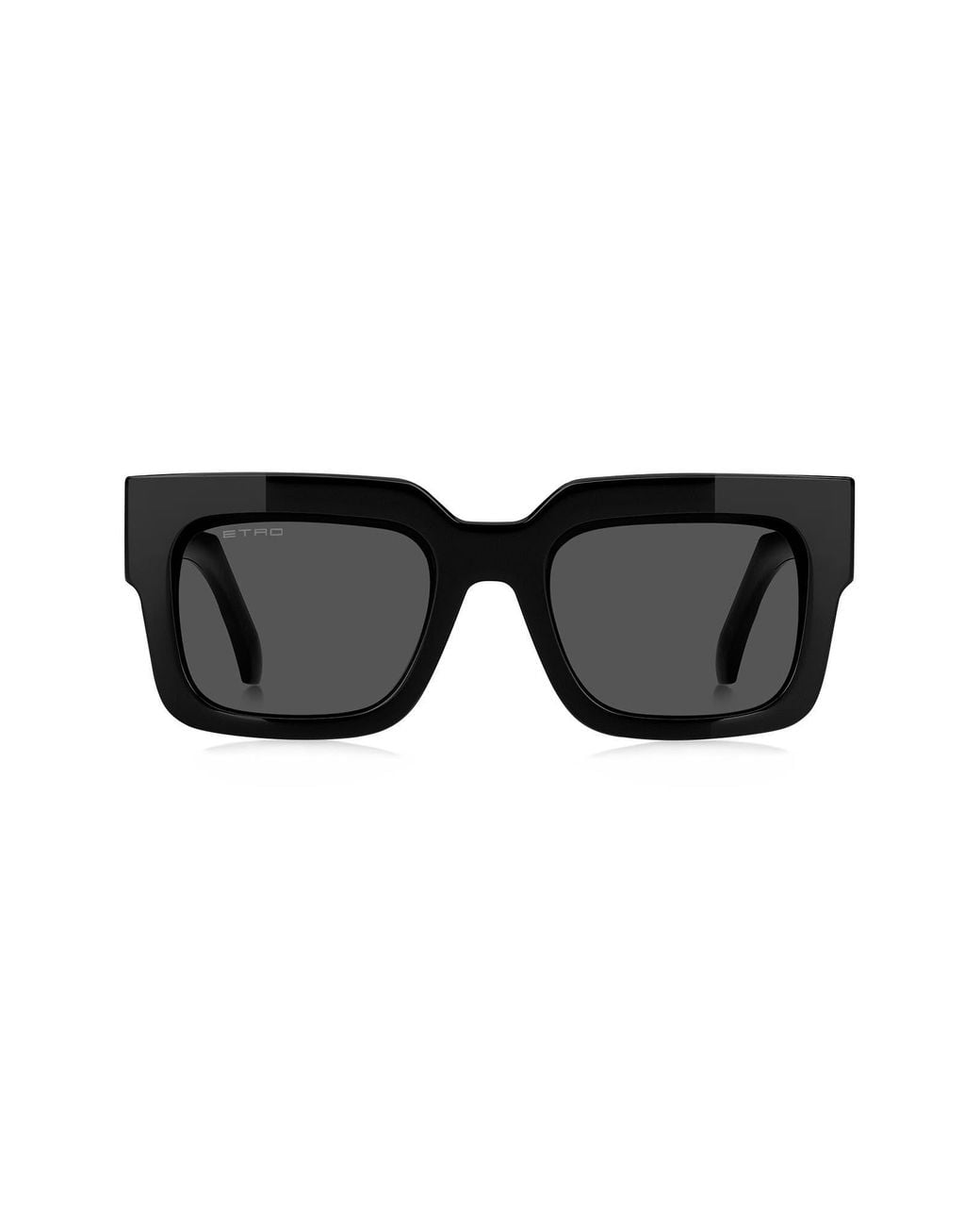 Etro Black 52Mm Rectangular Sunglasses