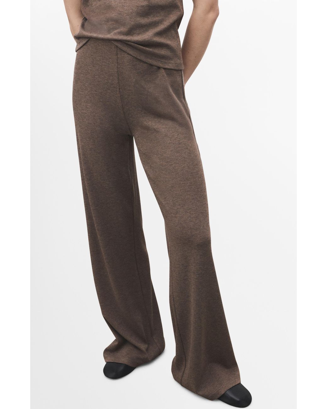 Mango Brown Knit Pants