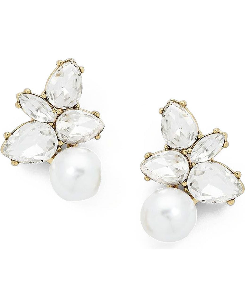 Olive + Piper White Remi Studs