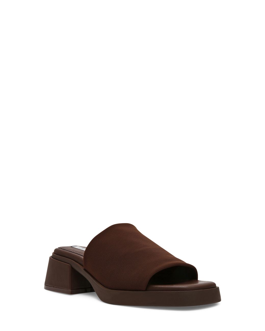 Steve Madden Brown Lucee Platform Slide Sandal