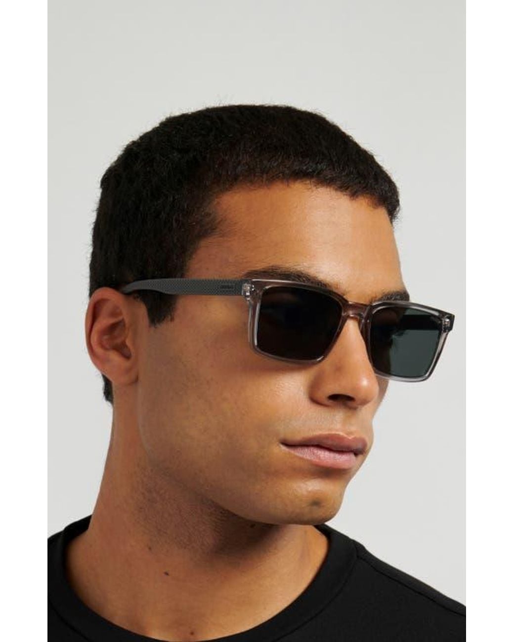 HUGO Green 55Mm Rectangular Sunglasses for men