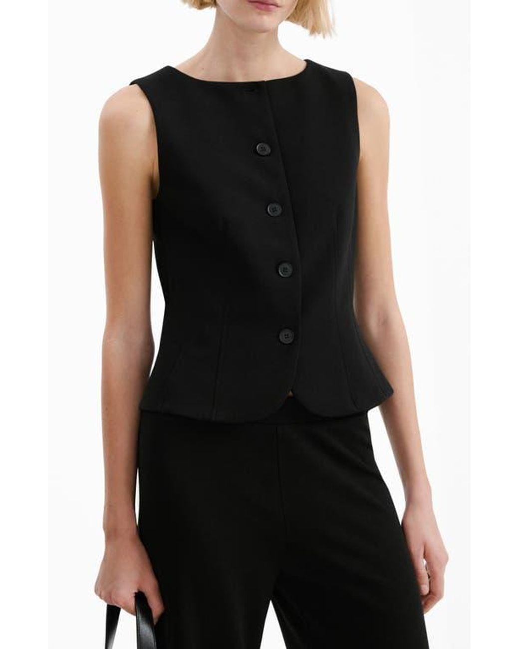Mango Black Suit Vest