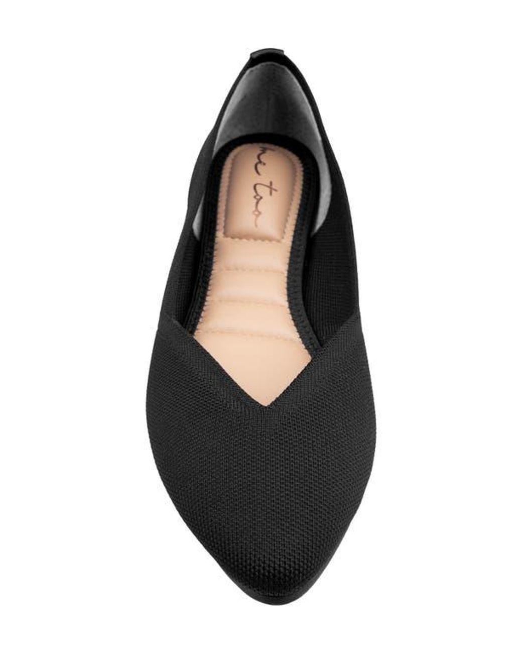 Me Too Black Alivia Pointed Toe Flat