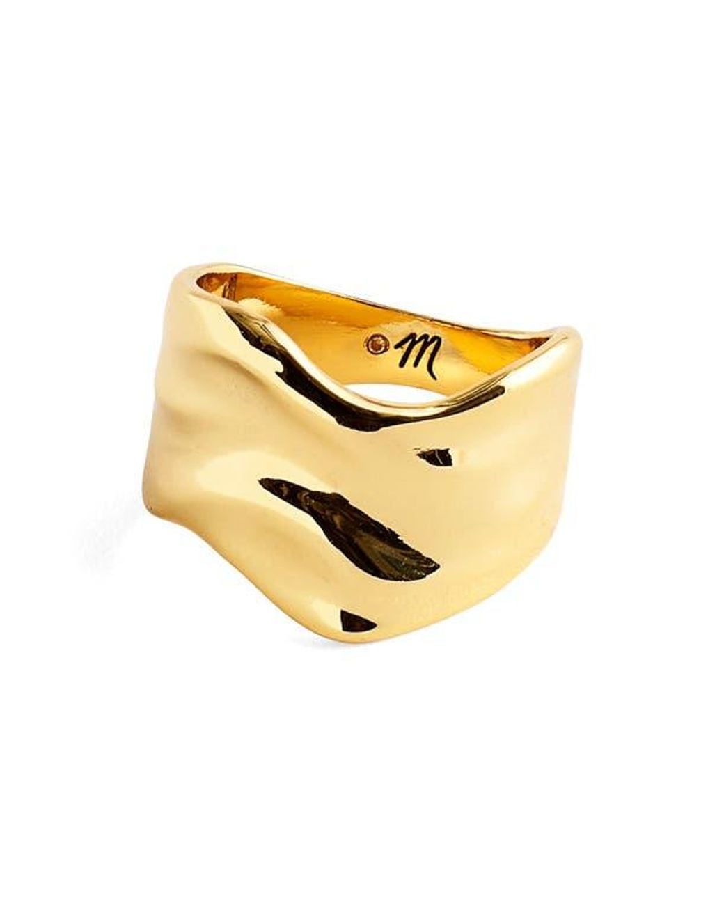 Madewell Metallic Chunky Wavy Ring