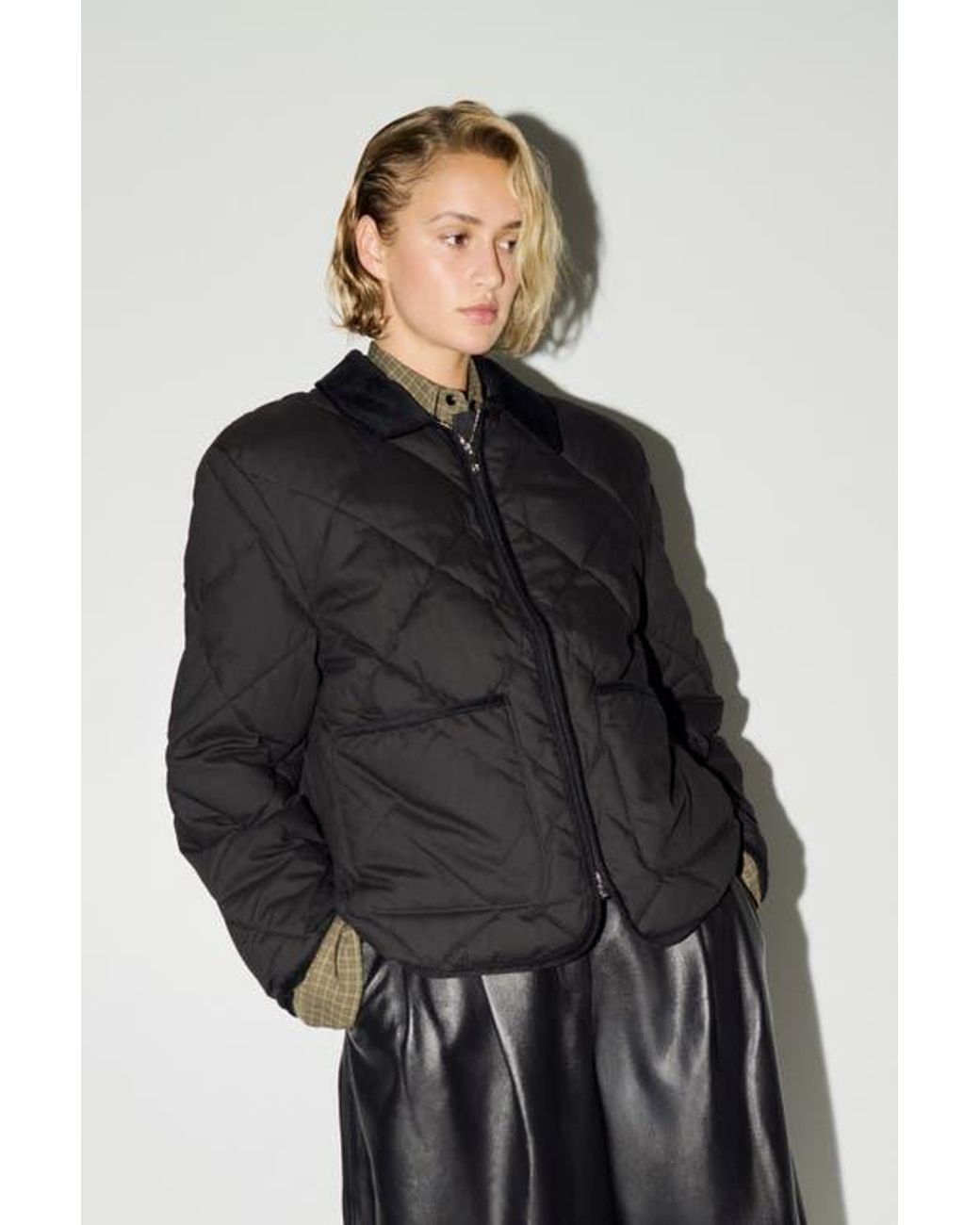 H&M Black Quilted Jacket