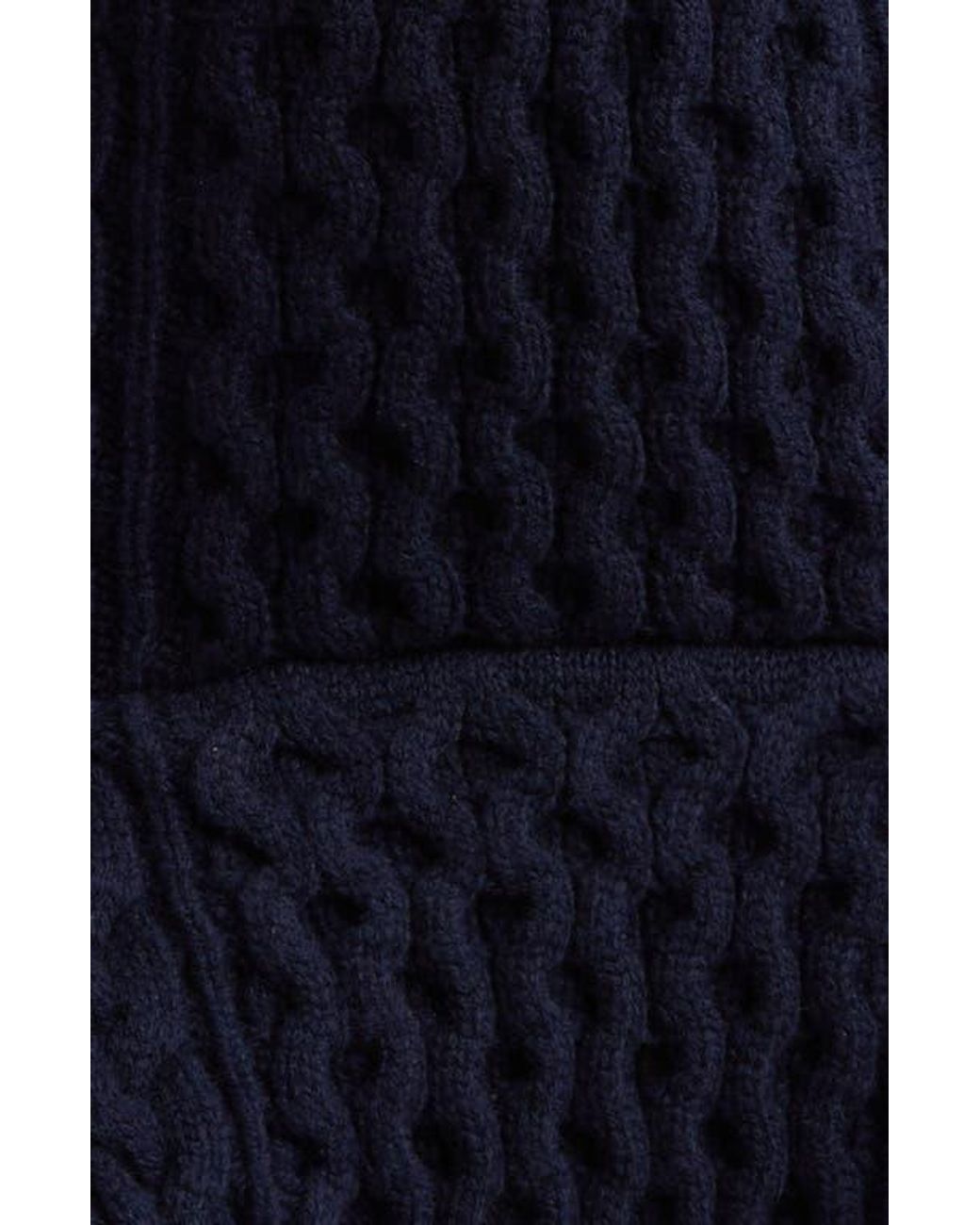 Sacai Mixed Media Colorblock Long Sleeve Wool Sweater Dress