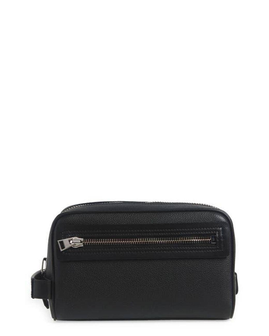 Tom Ford Black Soft Grained Leather Cosmetics Case for men