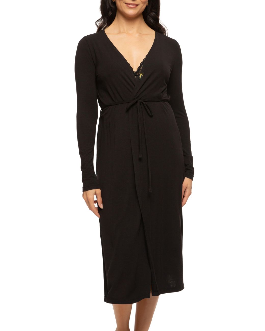 Felina Black Lena Robe