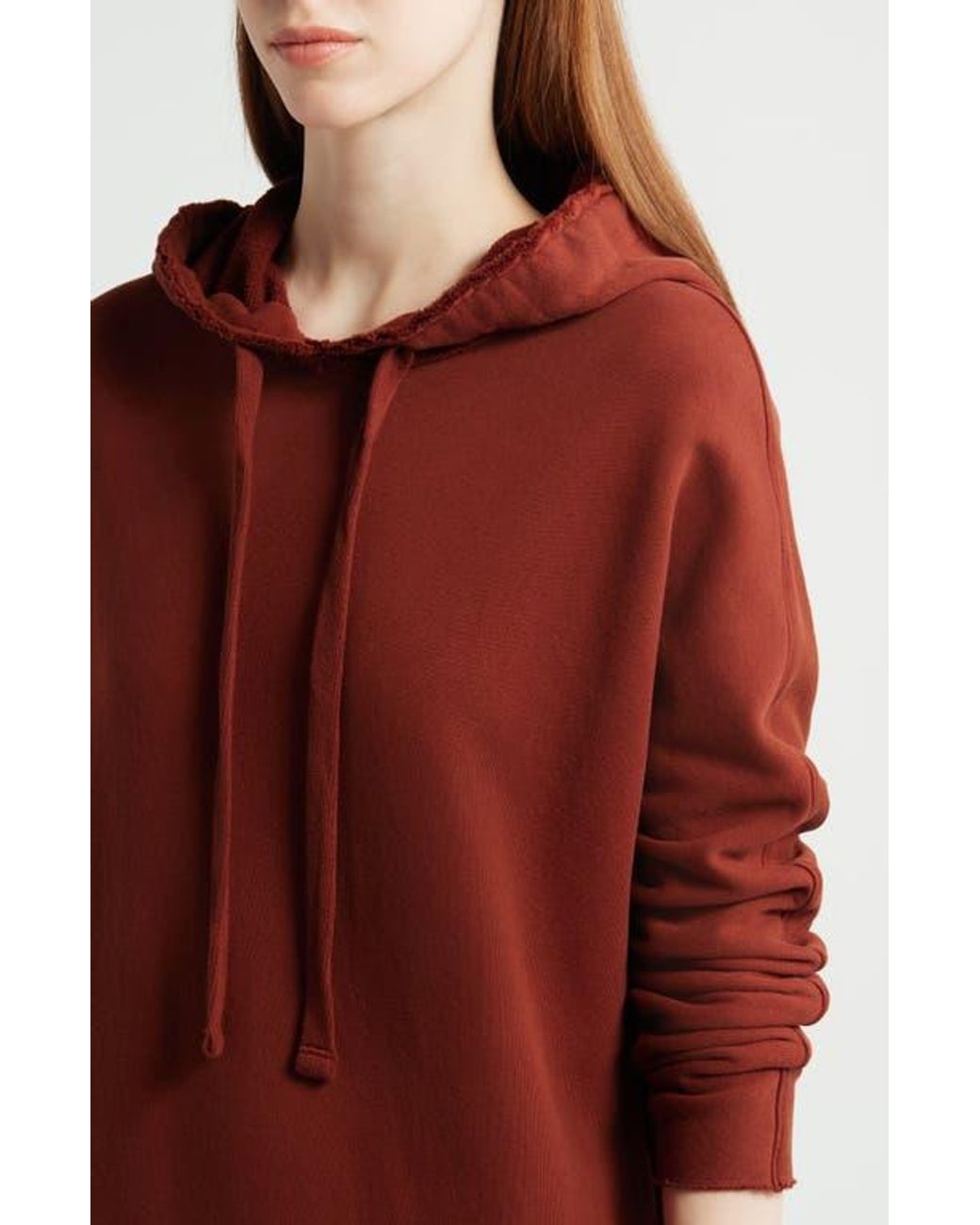 Frank & Eileen James Long Sleeve Hooded Cape Dress in Red | Lyst