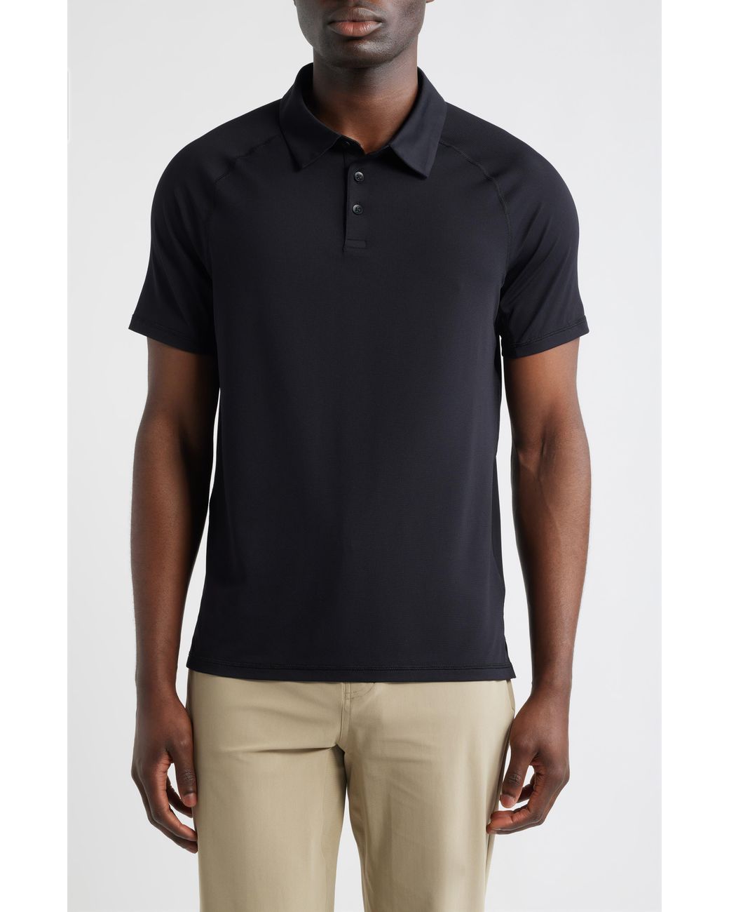 Zella Black Endurance Performance Polo for men