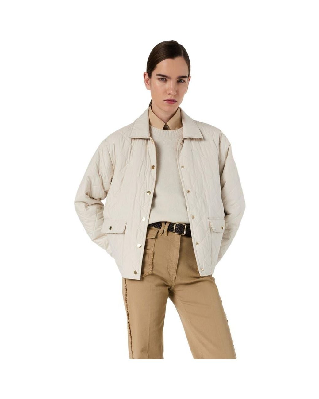 Gerard Darel Natural Pheona Reversible Jacket