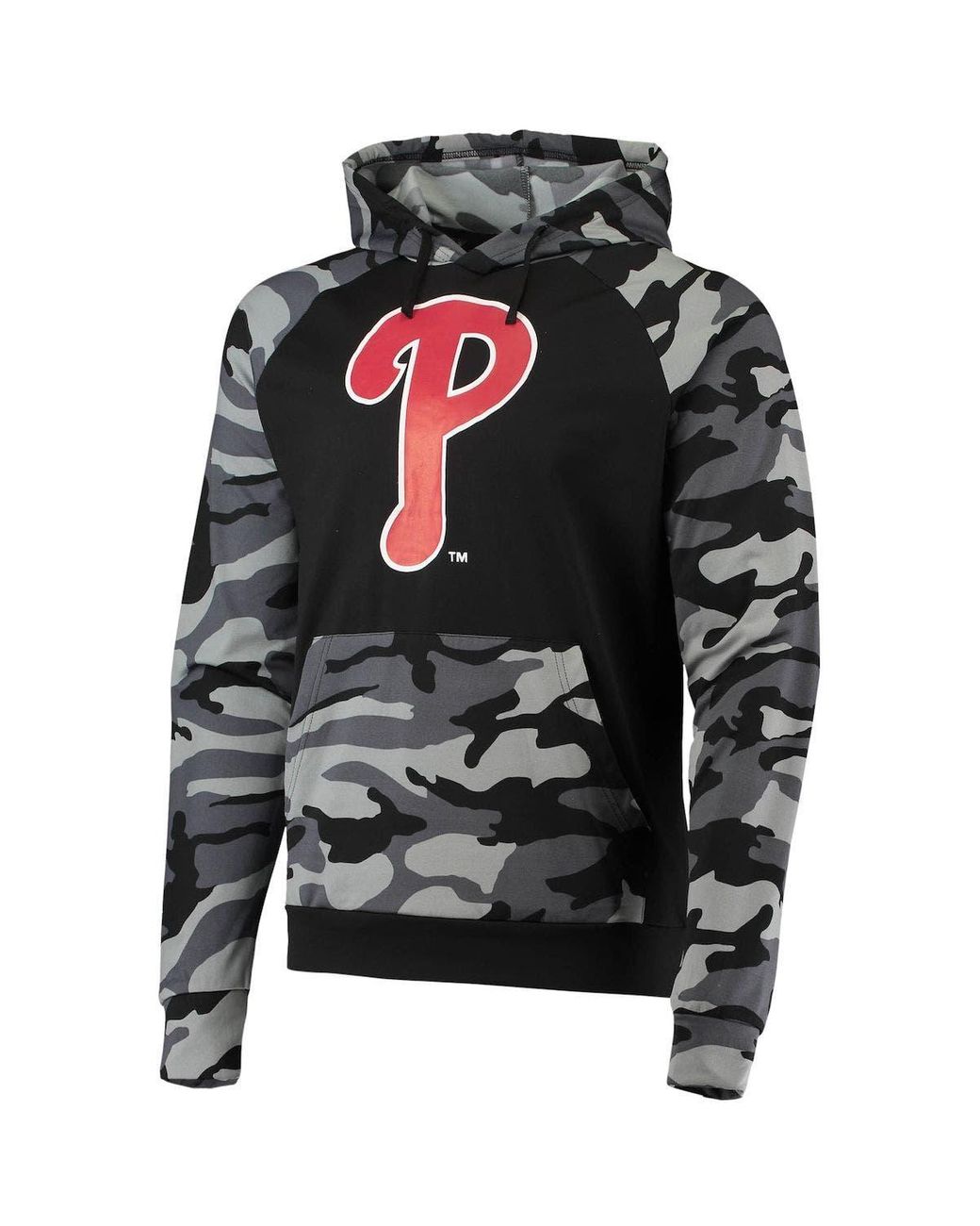 Men's FOCO Black/Camo Philadelphia Eagles Raglan - Pullover Hoodie