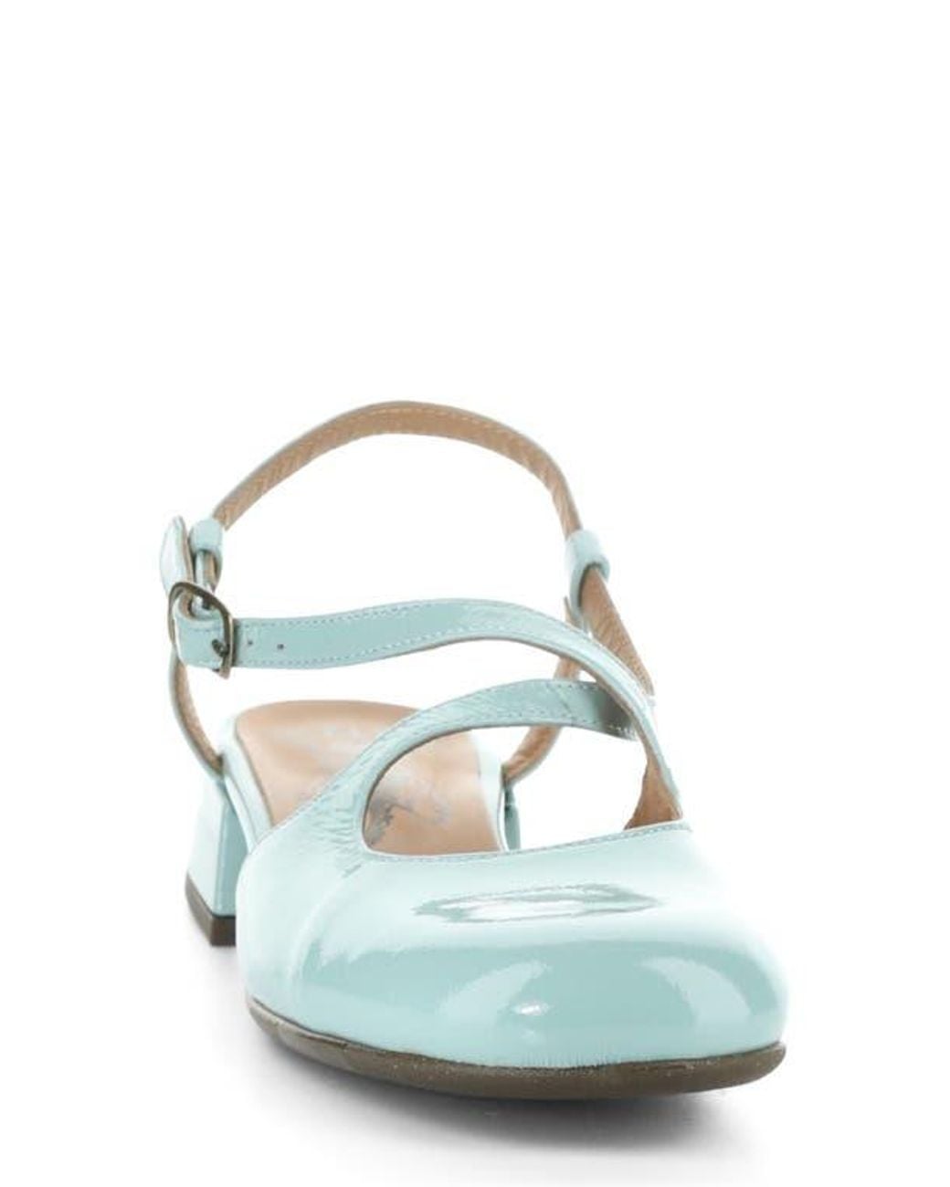 Fly London Blue Cark Ankle Strap Pump