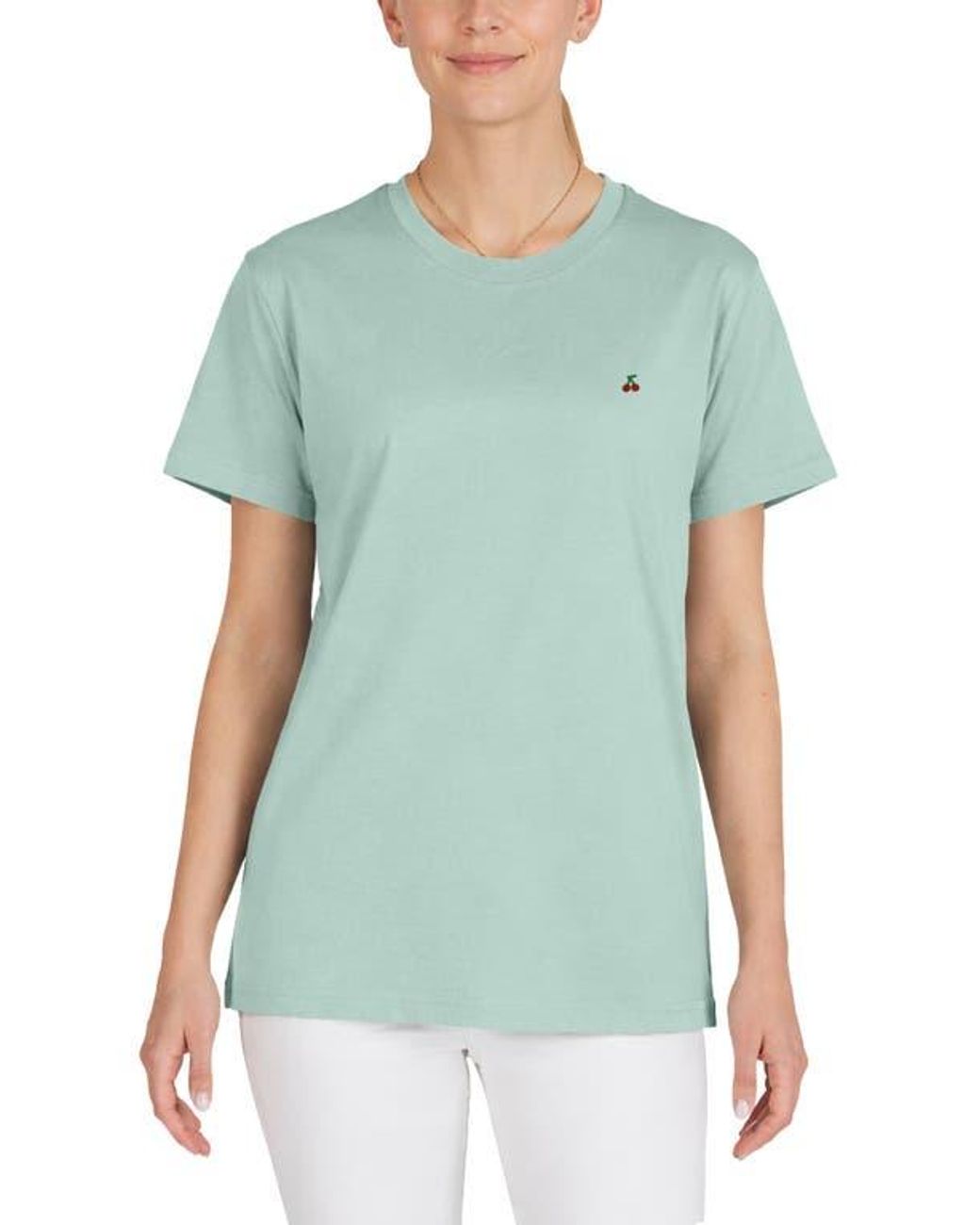 Alix Green Lil Cherry Jersey Tee