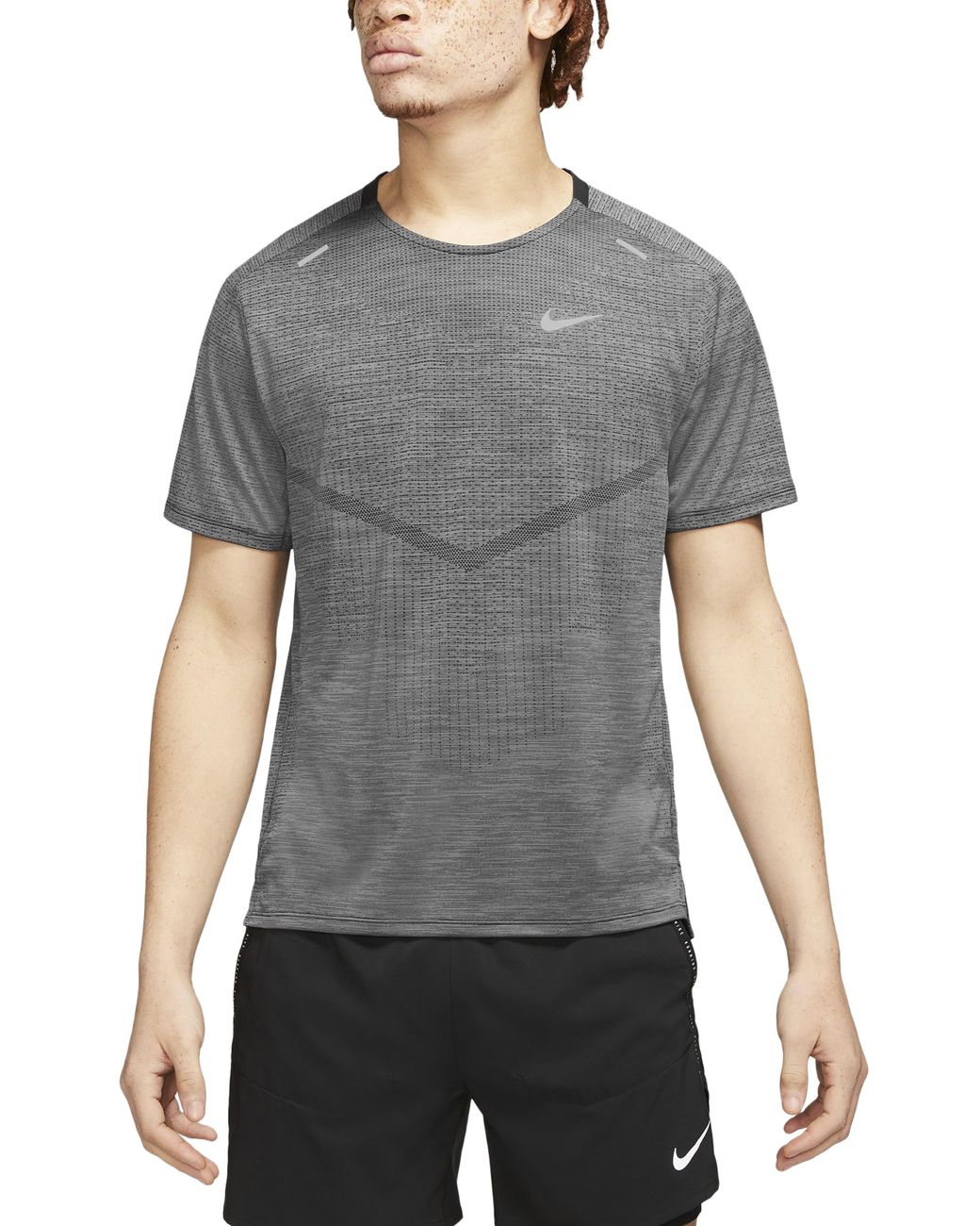 Nike Drifit Jumpman Adv Techknit Ultra Running Tshirt in Black/ Iron