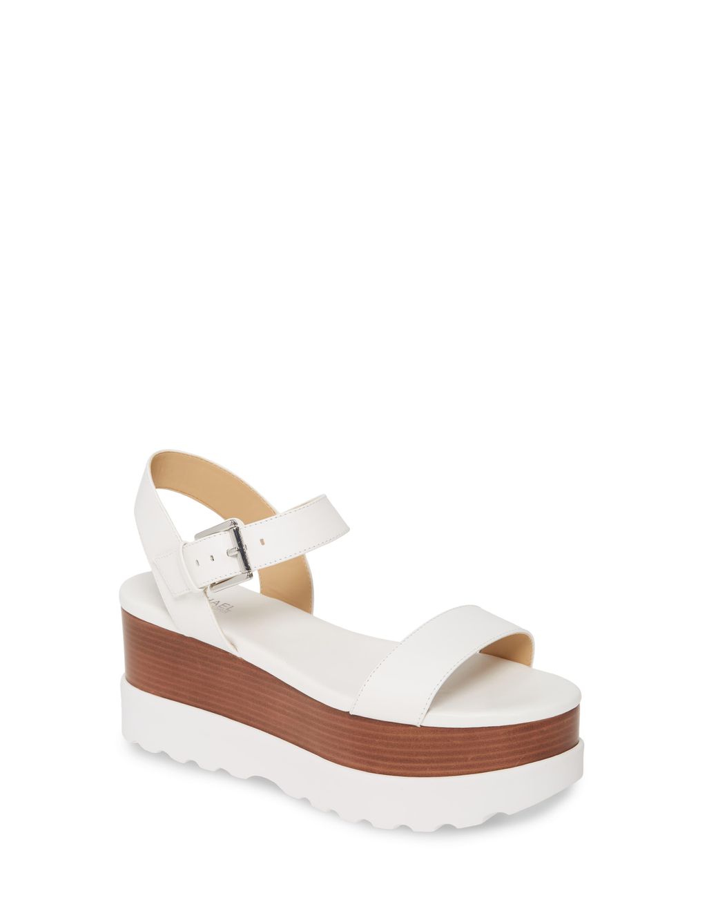 michael kors white flat sandals