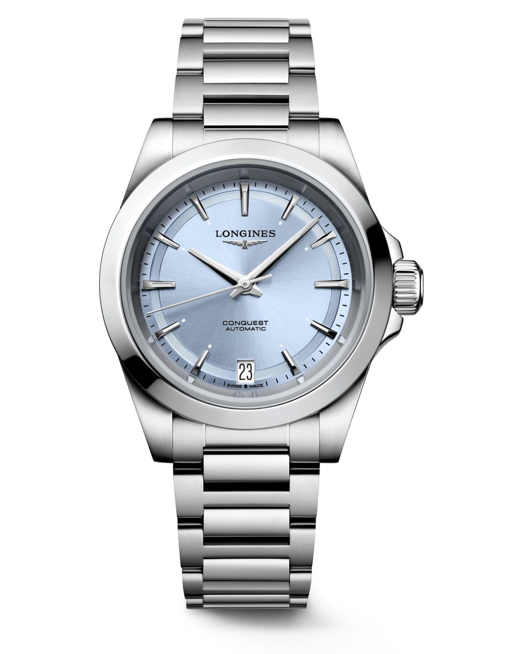 Longines Metallic Conquest Automatic Bracelet Watch, 34Mm