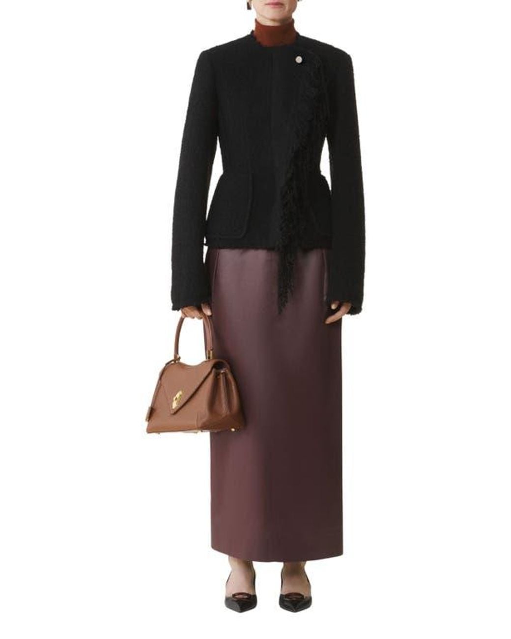 Lanvin Black Asymmetrical Jacket