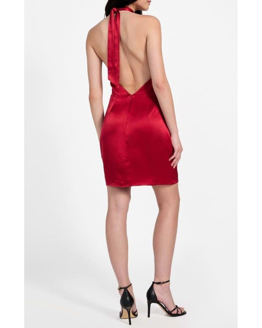Guess Naomi Halter Minidress in Red | Lyst Guess Naomi Halter Minidress in Red | Lyst
