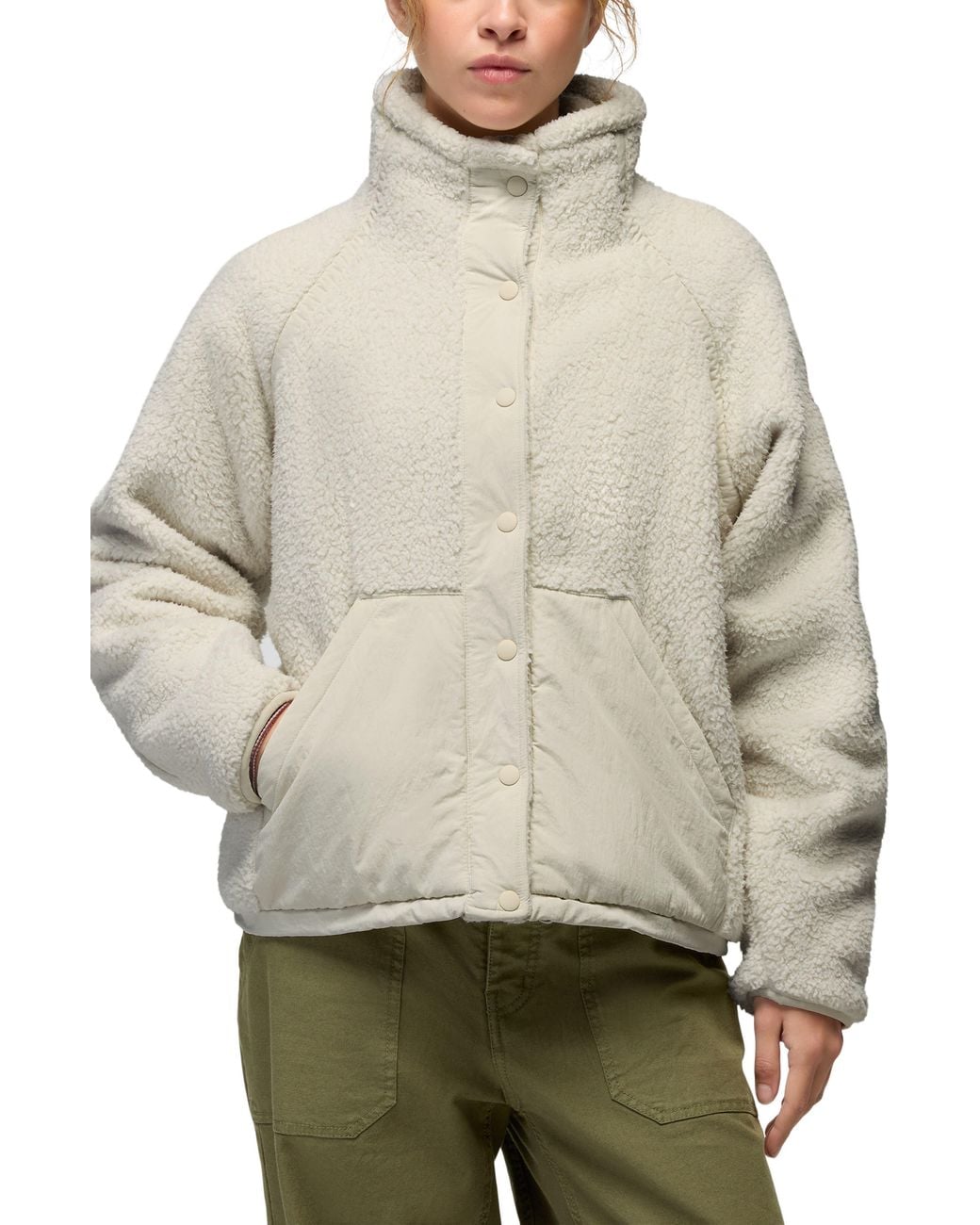 Prana Gray Encinitas Fleece Jacket