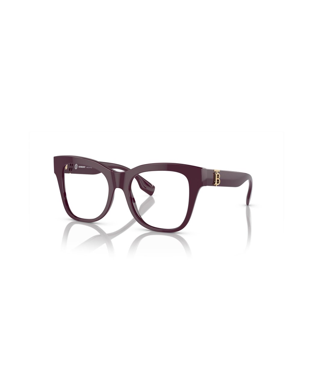 Burberry Red 52Mm Square Optical Glasses