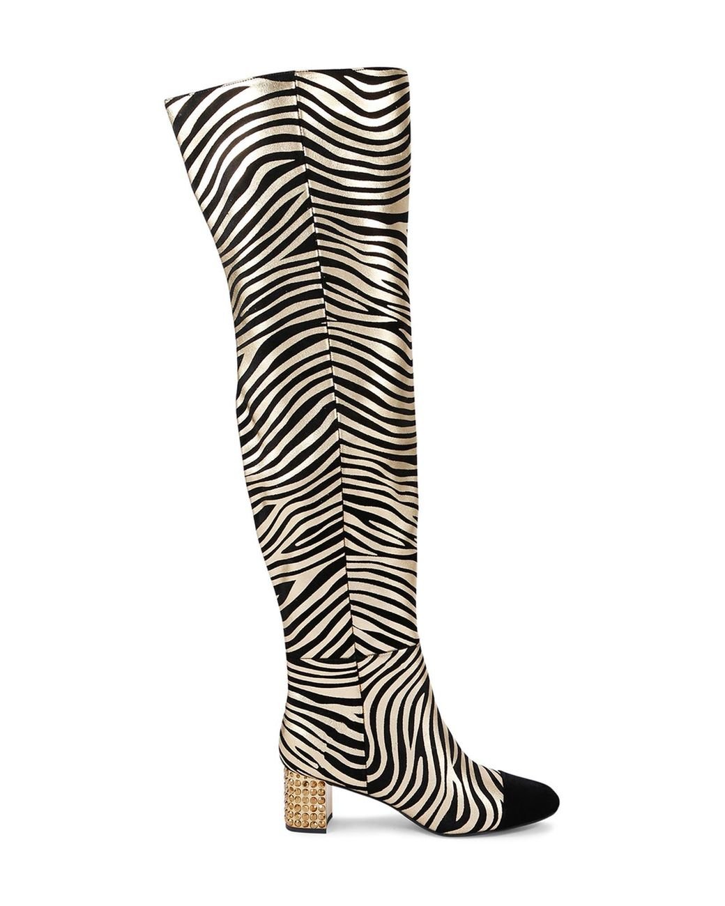 Kurt Geiger Mayfair 55 Cap Toe Over The Knee Boot in White Lyst