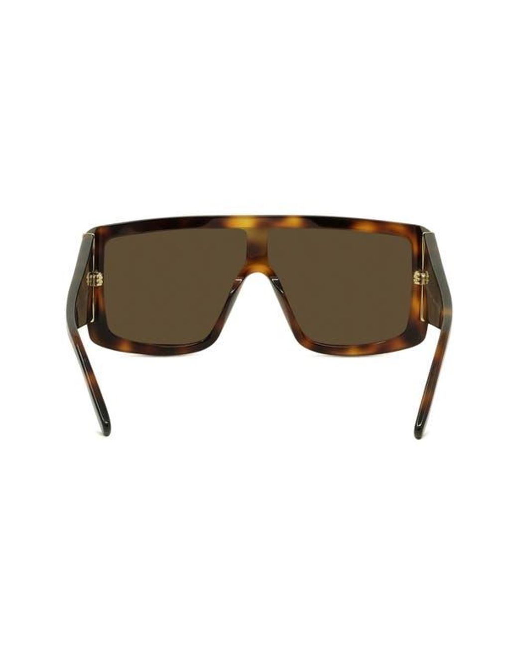 Givenchy Brown Rectangular Flat Top Sunglasses