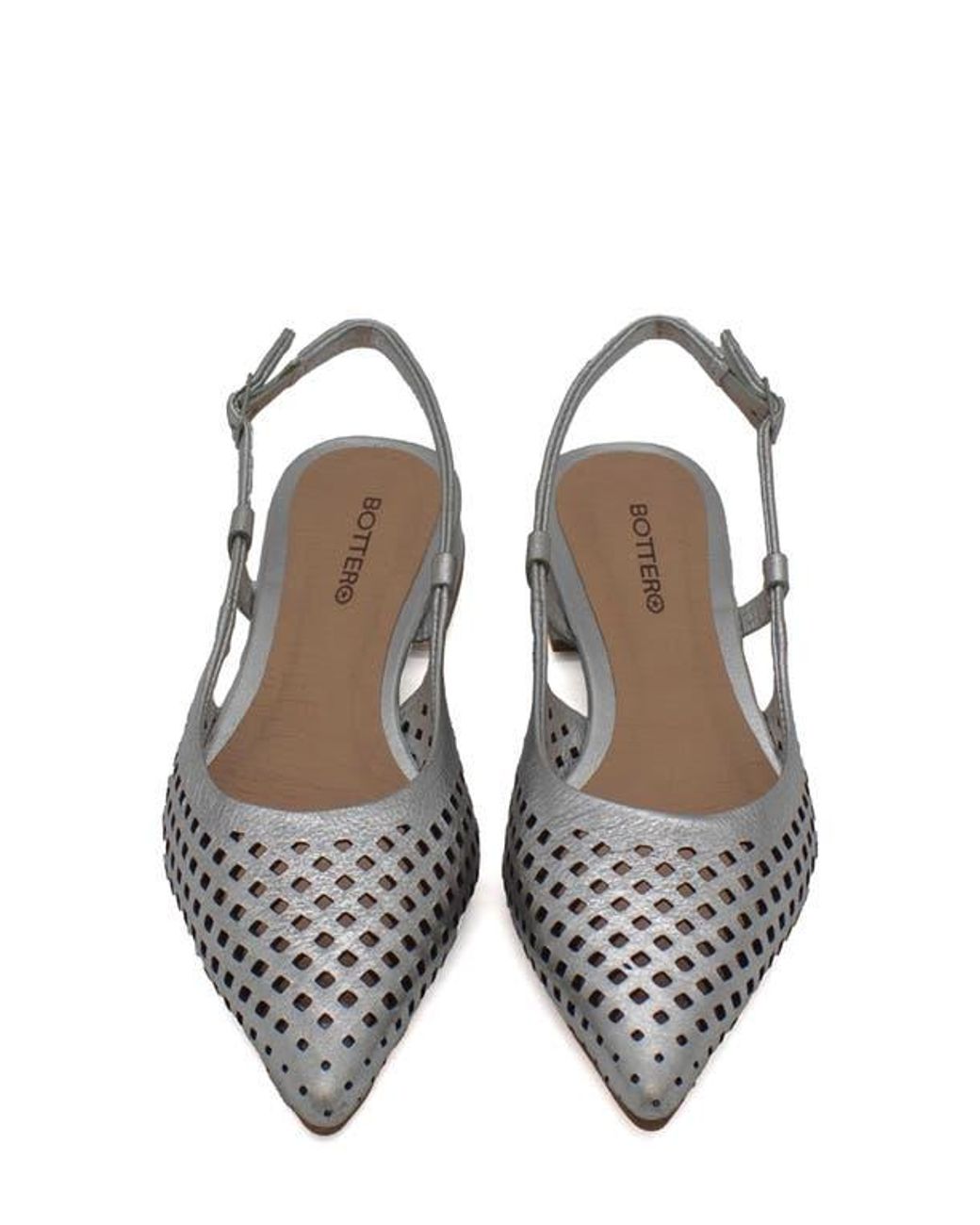 BOTTER Metallic Botalessandra Slingback Pointed Toe Pump
