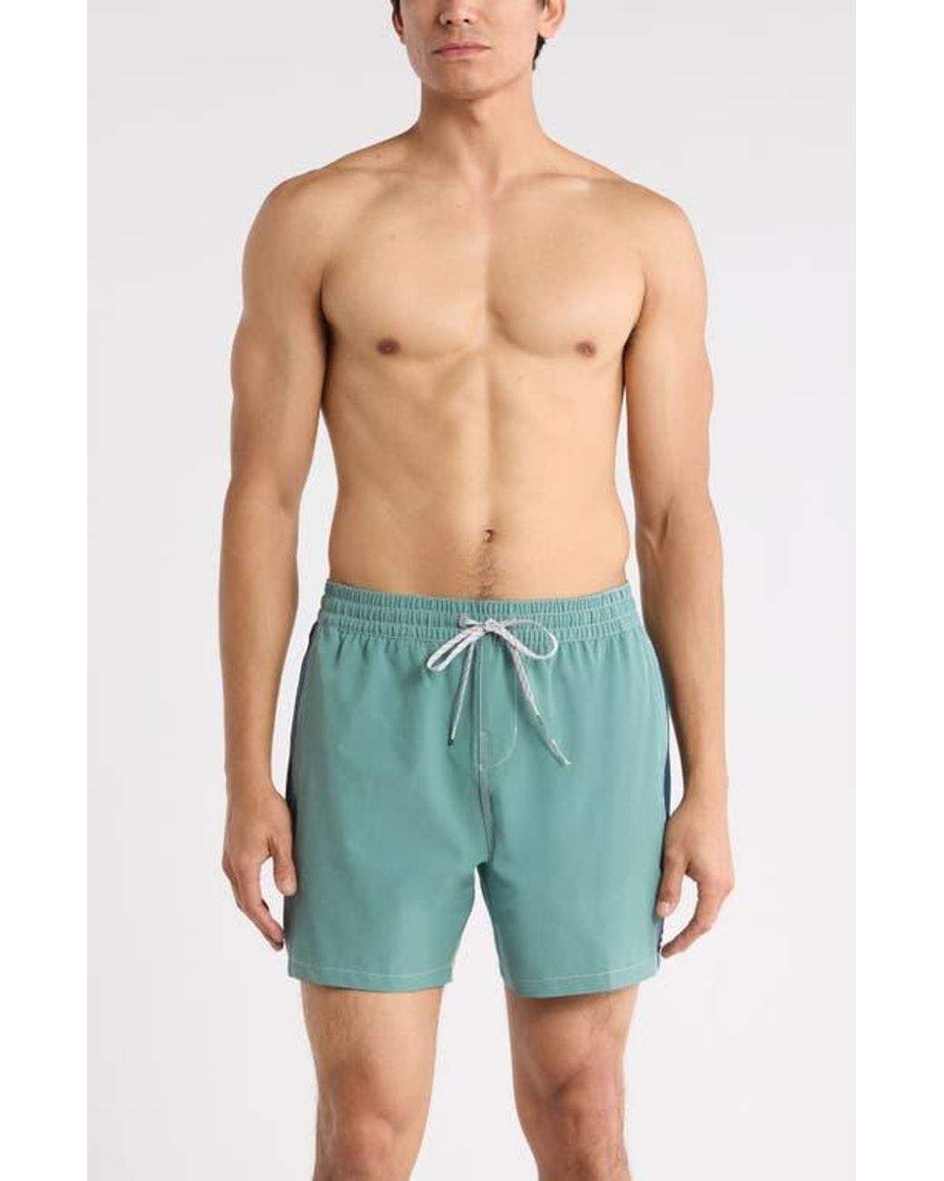 Billabong Blue Dbah Panel Loopback Swim Trunks for men
