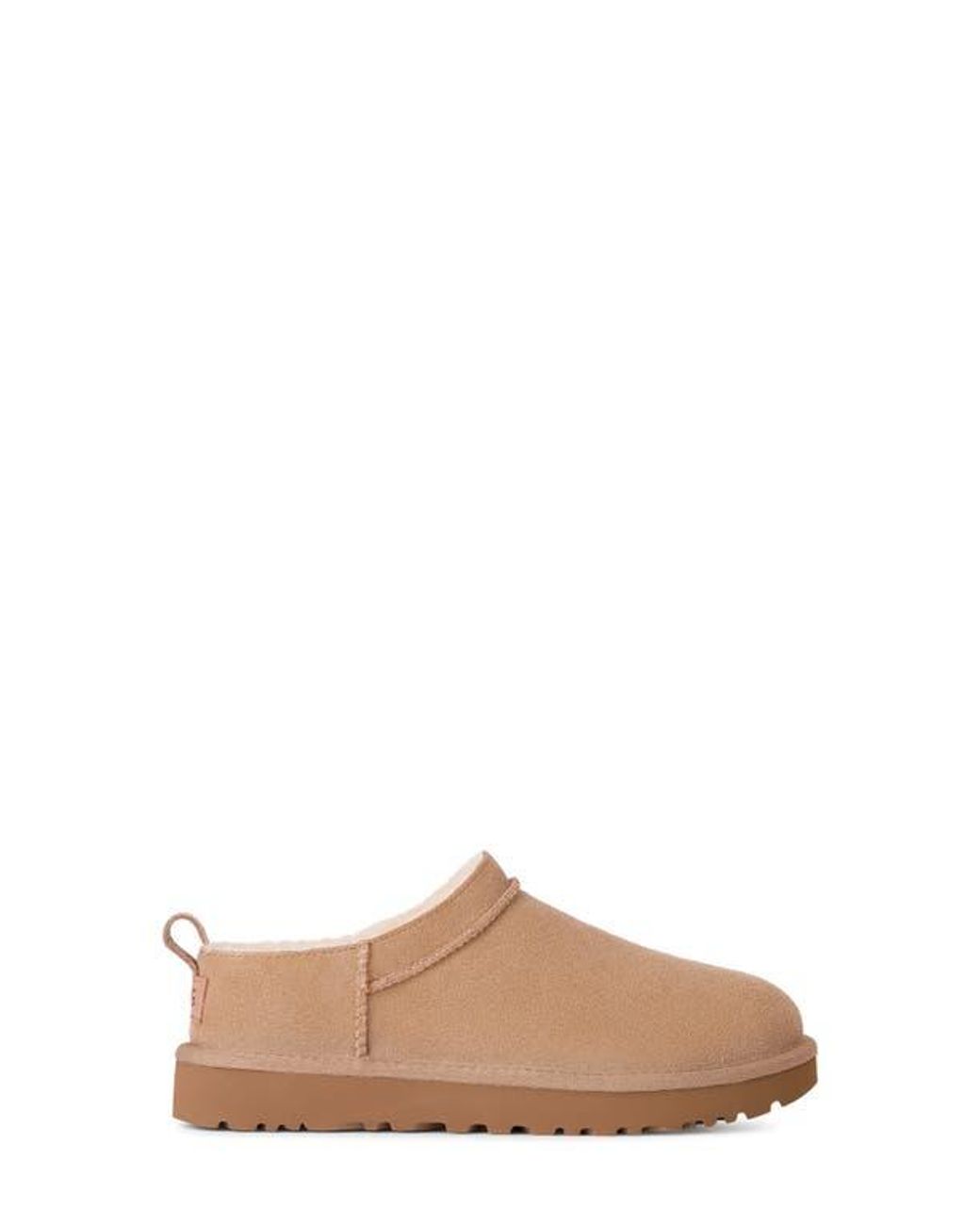Ugg Brown Classic Micro Genuine Shearling Lined Slip-On