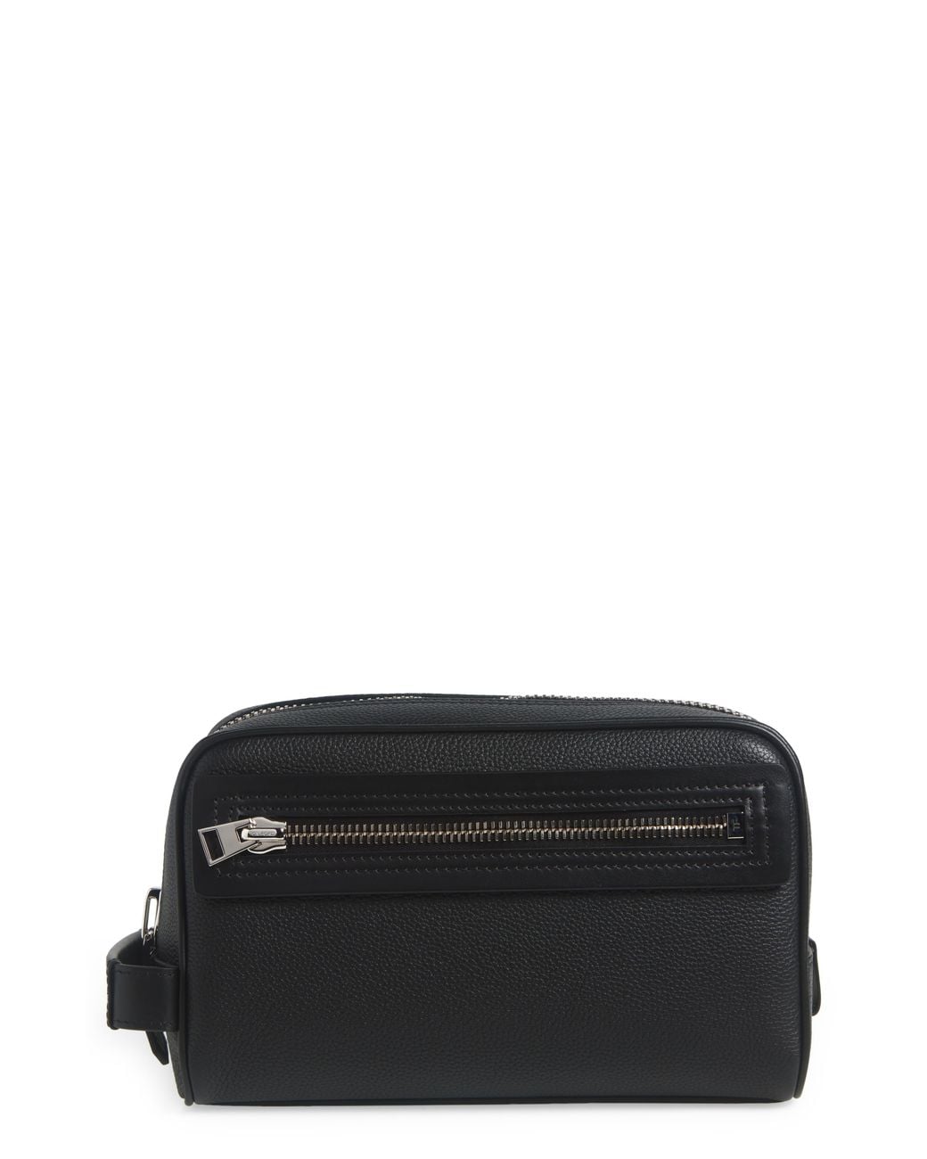 Tom Ford Black Soft Grained Leather Cosmetics Case for men