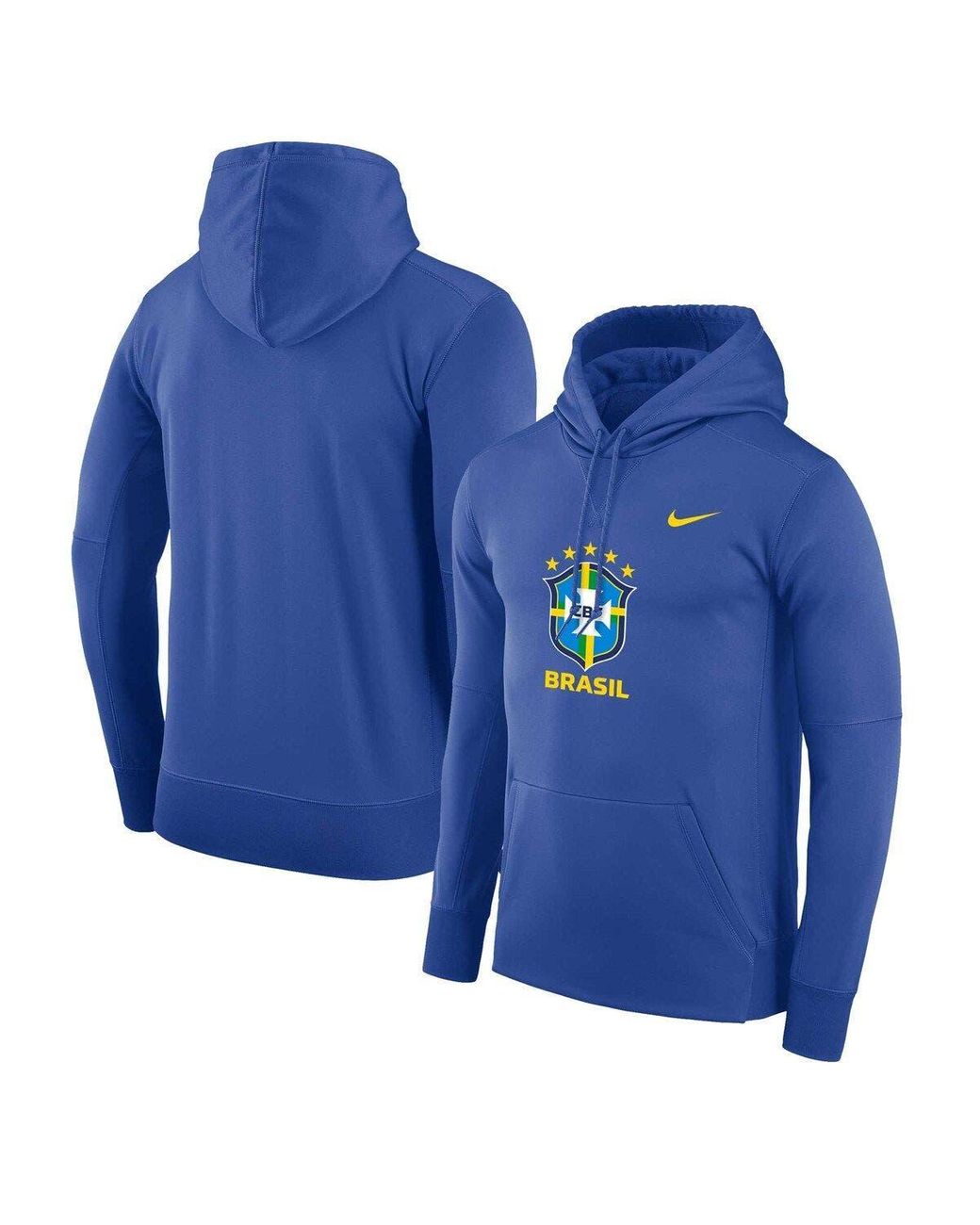 Nike Brazil National Team Performance Pullover Hoodie At Nordstrom