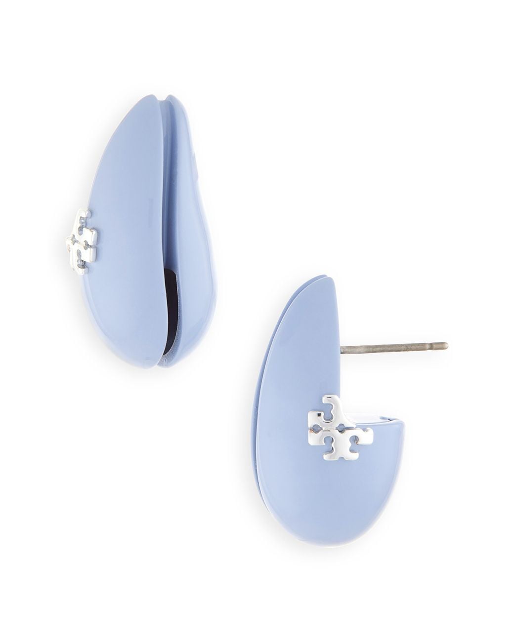 Tory Burch Blue Small Wave Drop Earrings