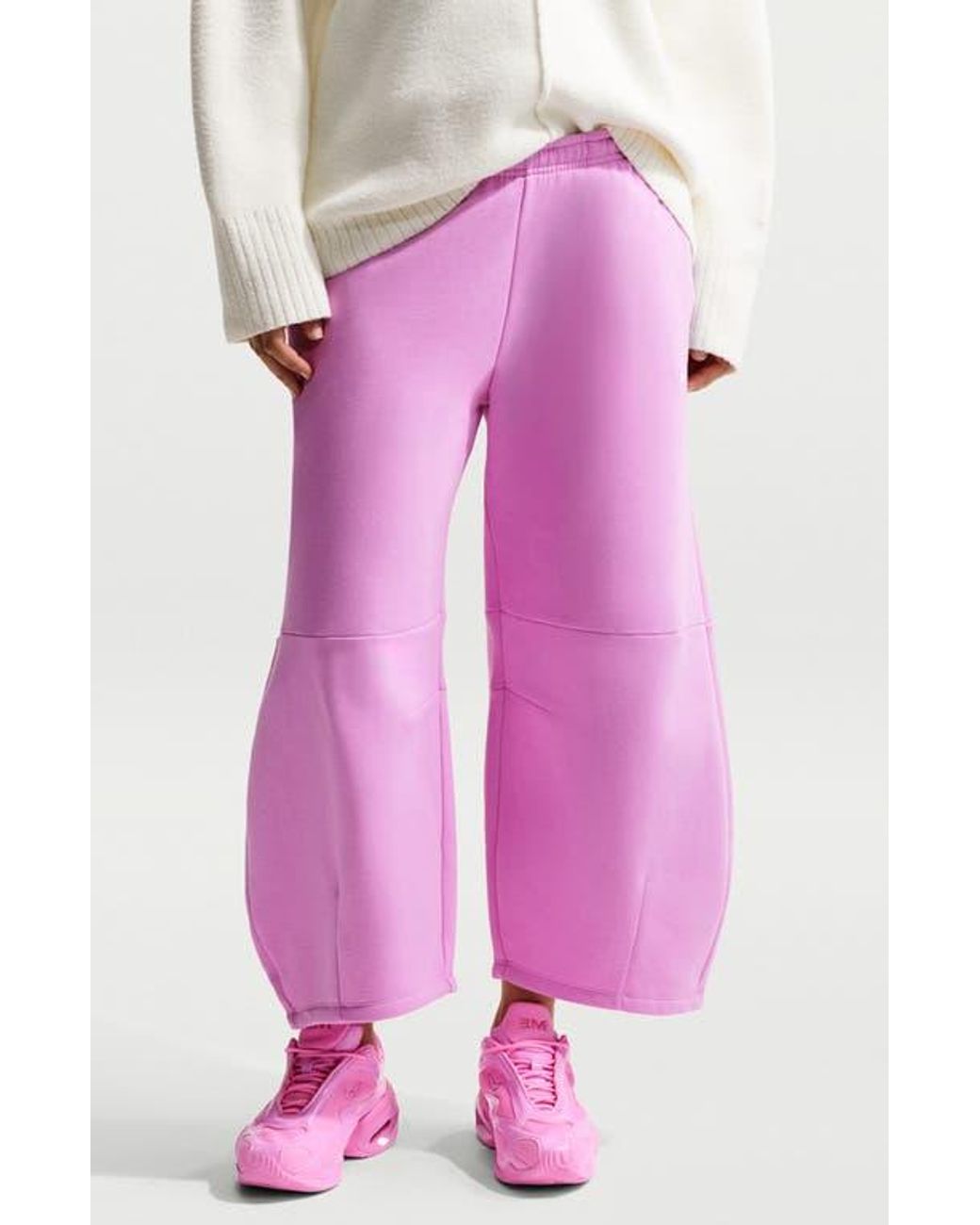 nike crop fleece pants