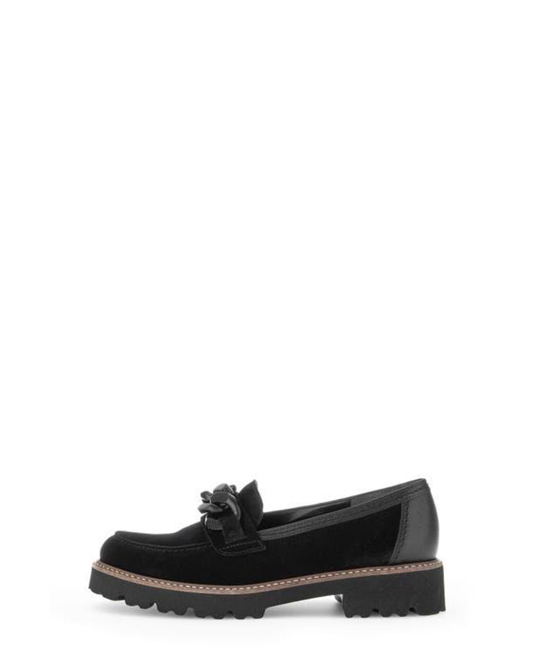 Gabor Black Chain Bit Loafer