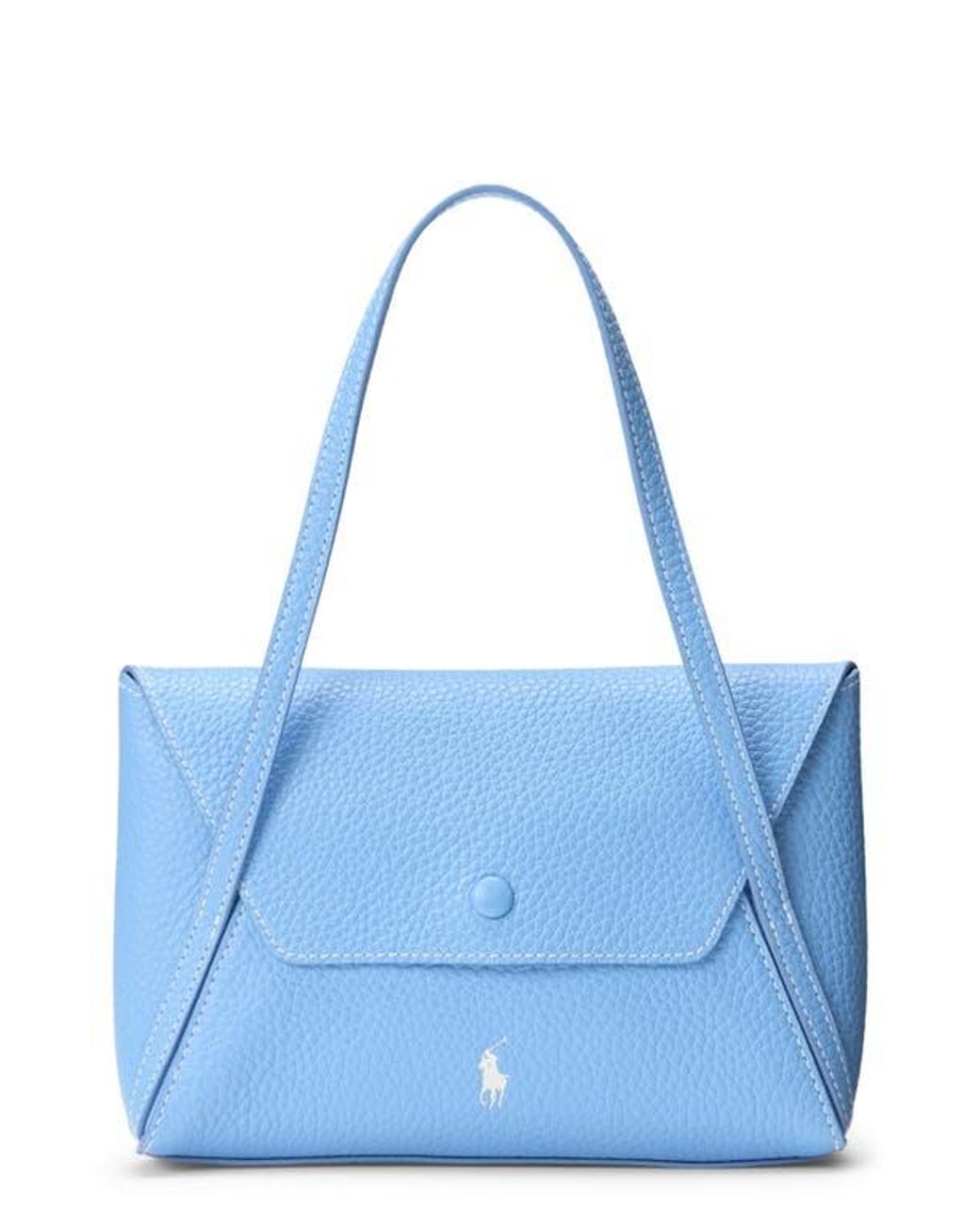 Polo Ralph Lauren Polo Play Pebble Leather Envelope Shoulder Bag in ...