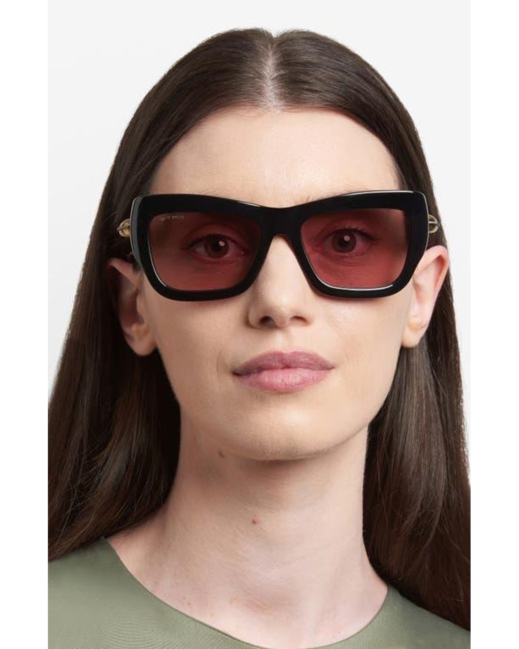 Etro Multicolor 56Mm Rectangular Sunglasses