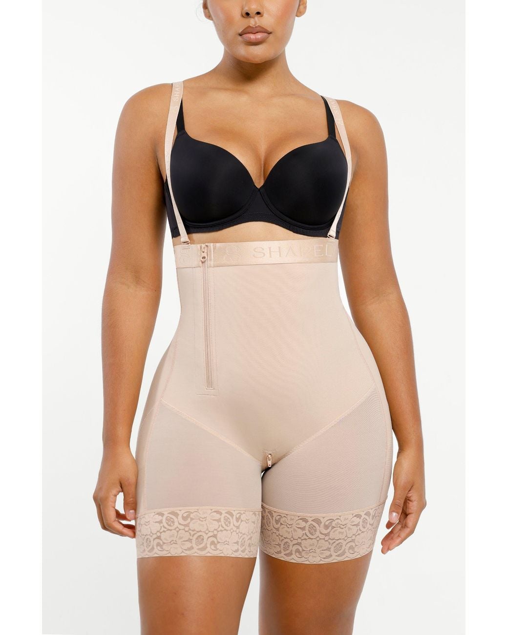 Shapellx Multicolor Postpartum Side Zipper Support Shorts