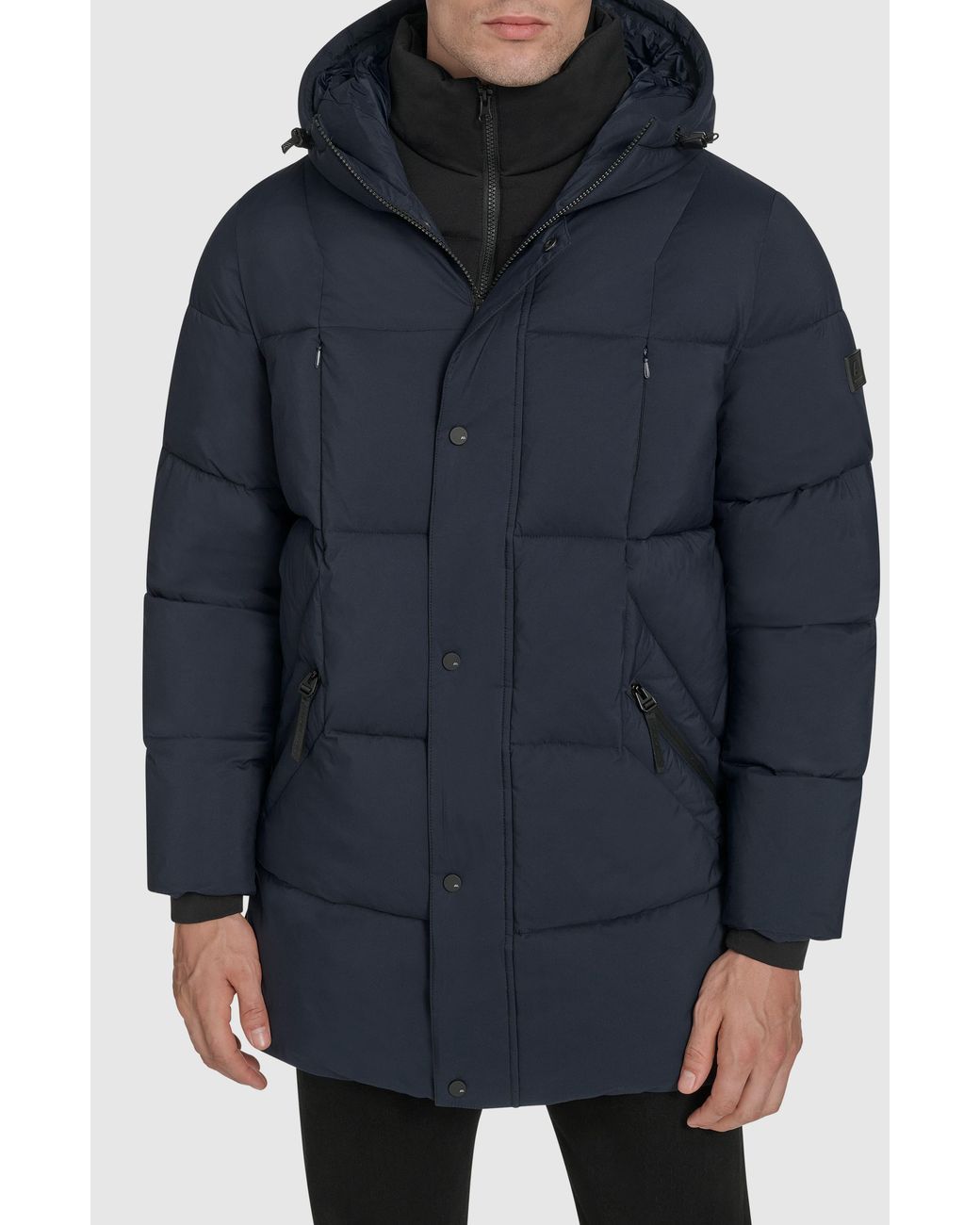 Andrew Marc Blue The Millstream Parka for men
