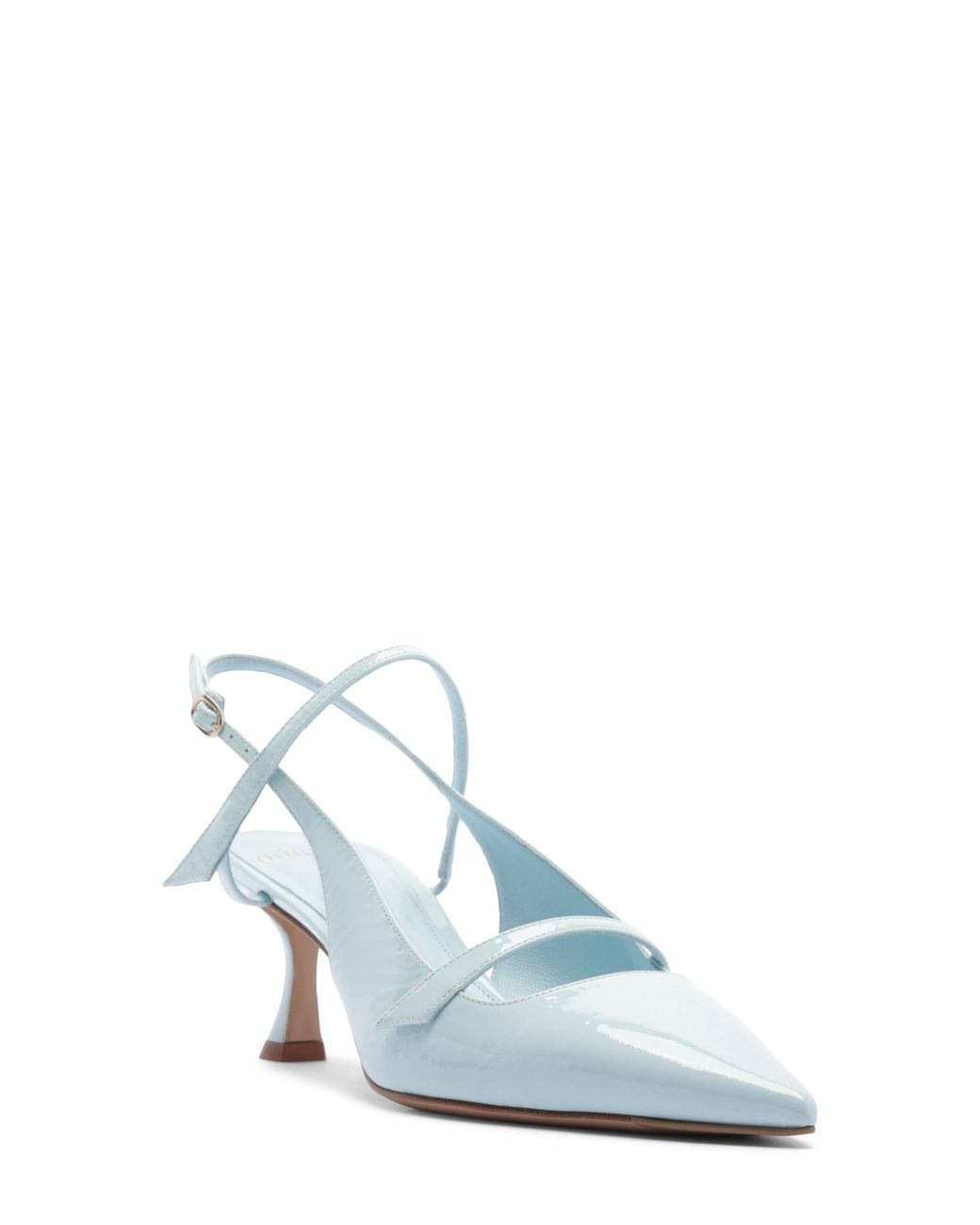 Alexandre Birman Blue Tita Pointed Toe Slingback Pump