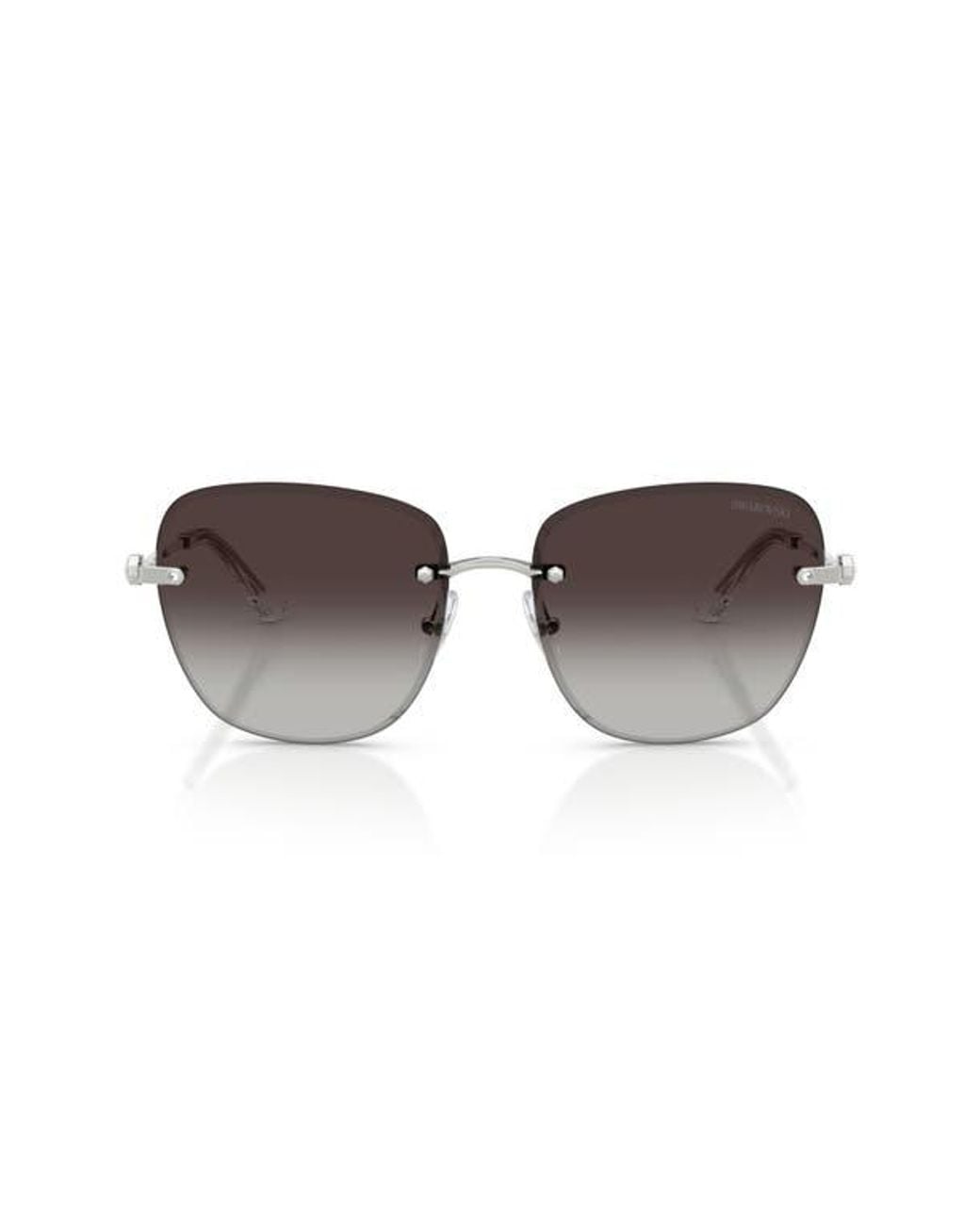 Swarovski Brown 58Mm Gradient Square Sunglasses