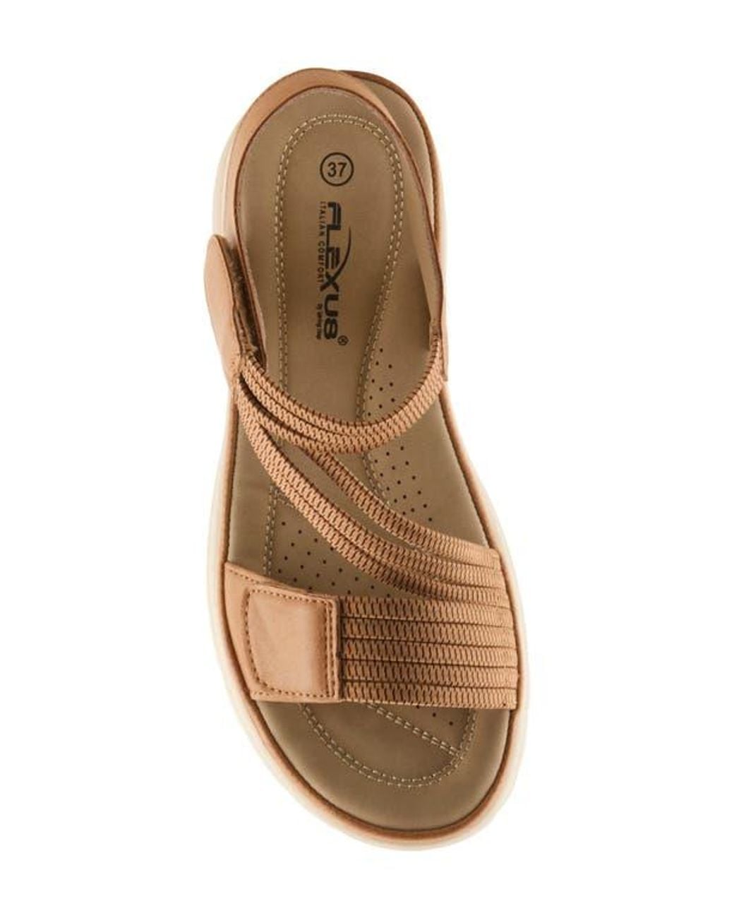 Flexus by Spring Step Natural Abie Platform Sandal