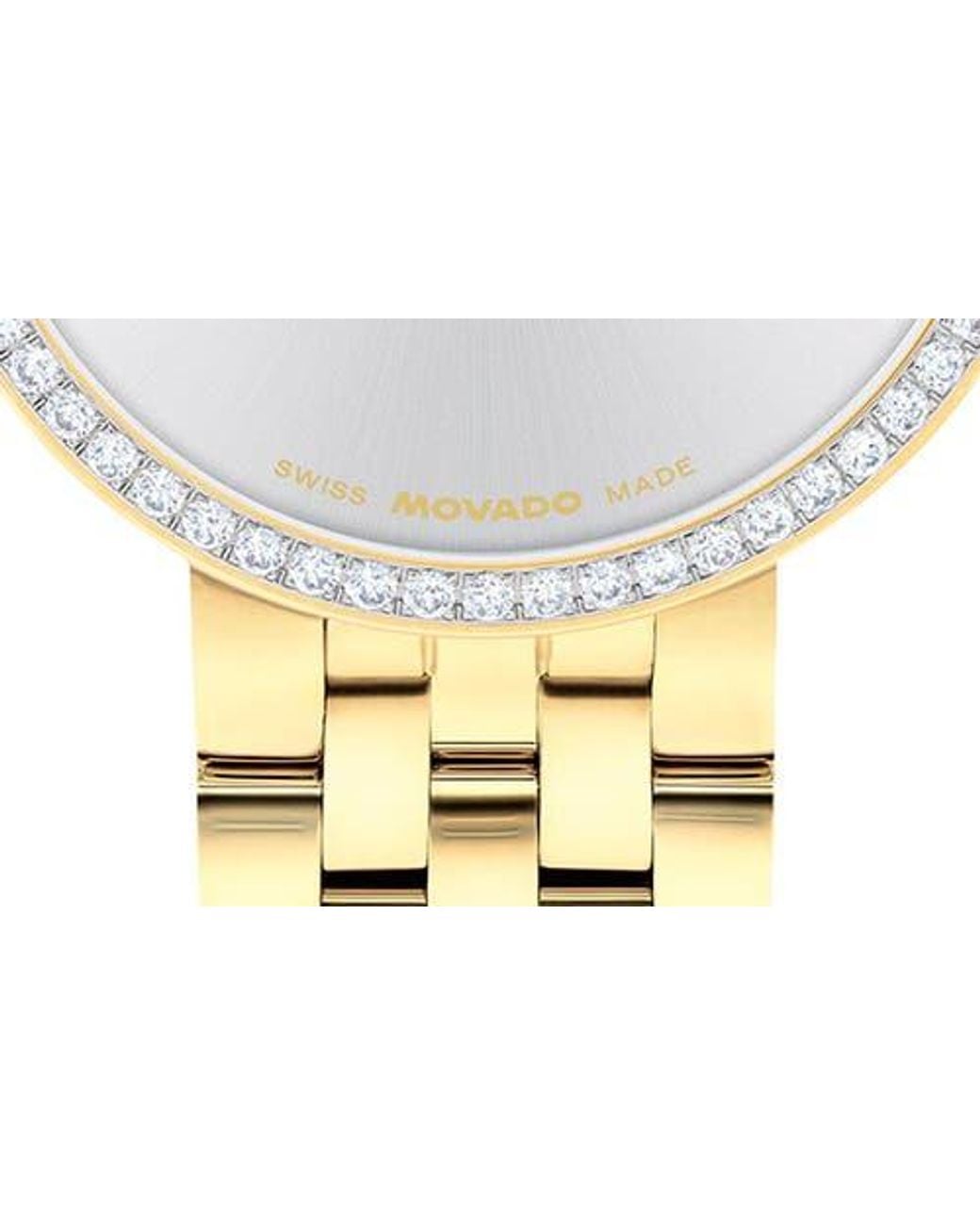 Movado Metallic Museum Classic Lab Grown Diamond Bracelet Watch, 29.5Mm