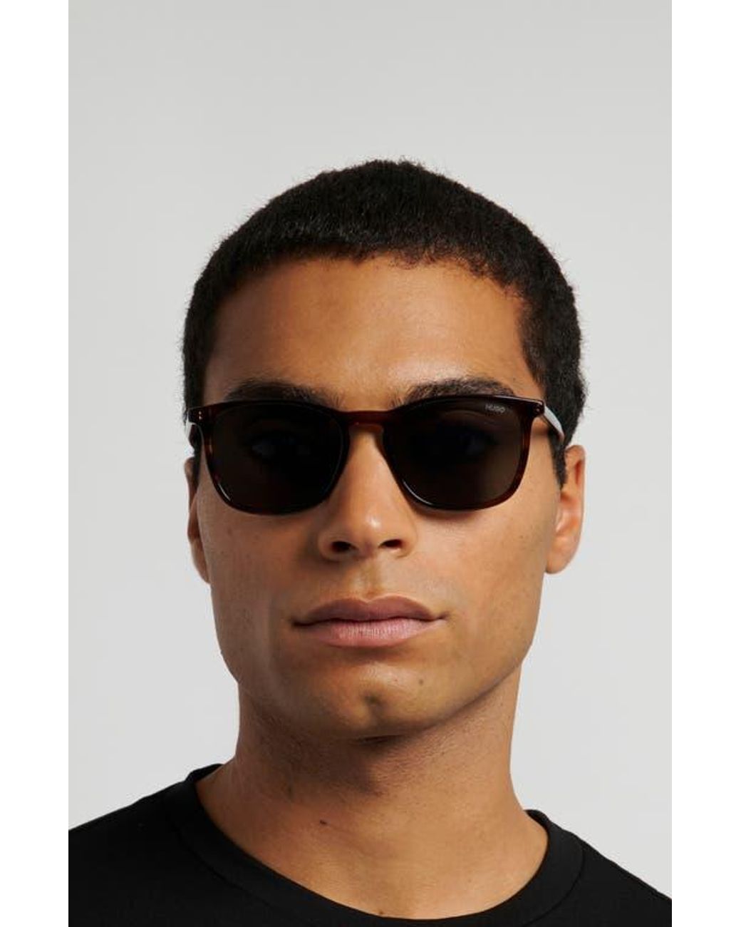 HUGO Green 53Mm Rectangular Sunglasses for men
