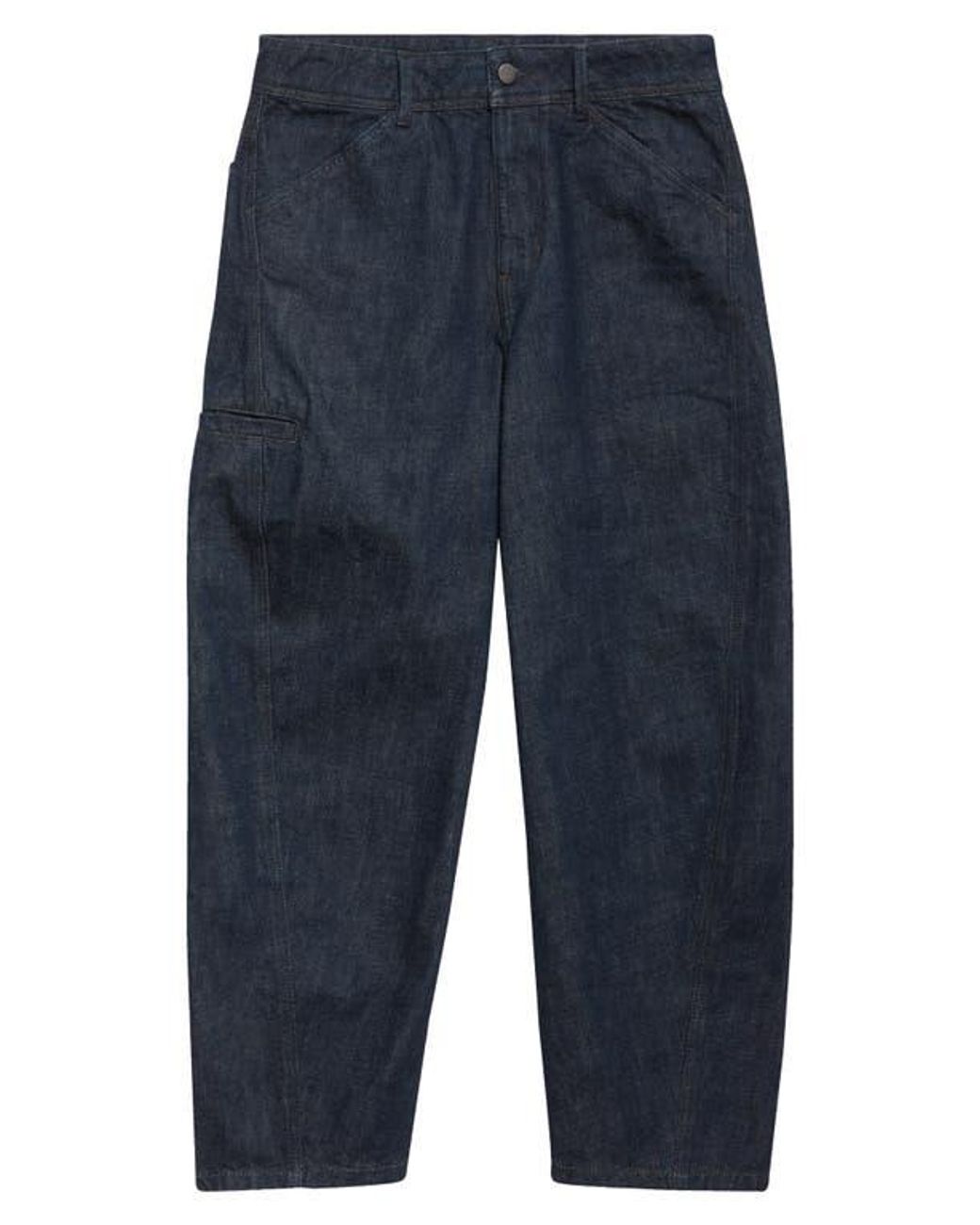 Lemaire Blue Twisted Seam Workwear Jeans for men